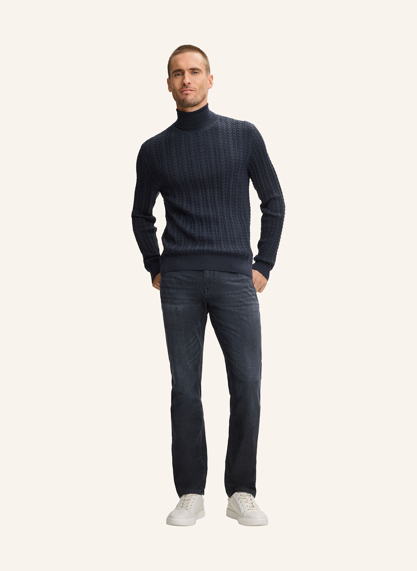 JOOP! Strickpullover: DUNKELBLAU