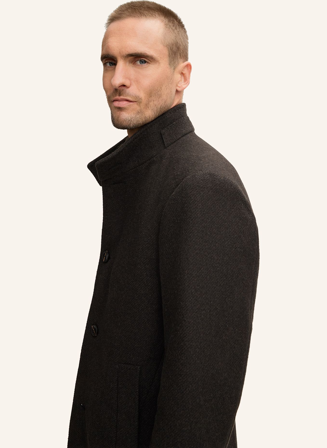 JOOP! Wollmantel MARON: DUNKELBRAUN