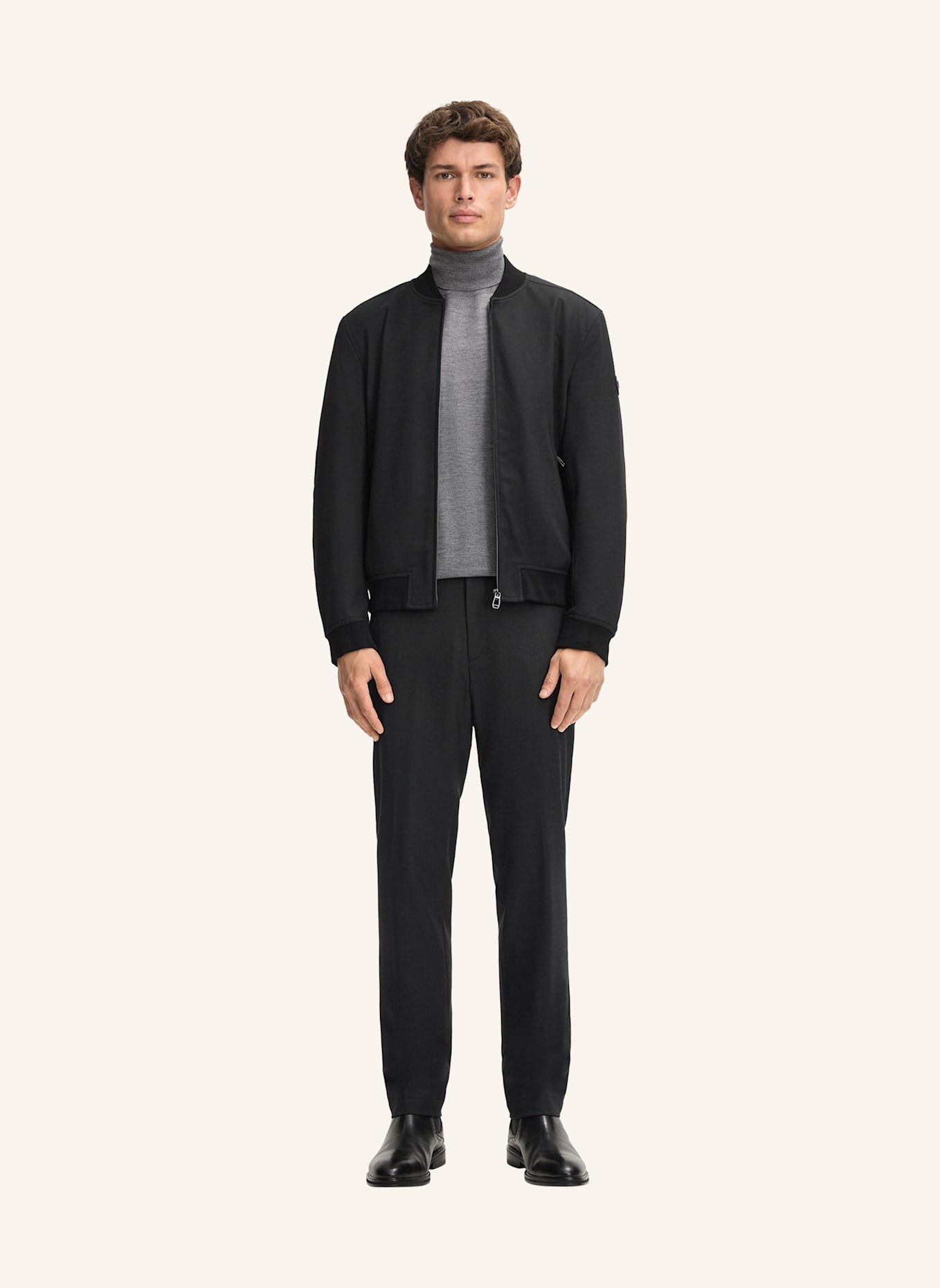 JOOP! Stoffhose Slim Fit: SCHWARZ