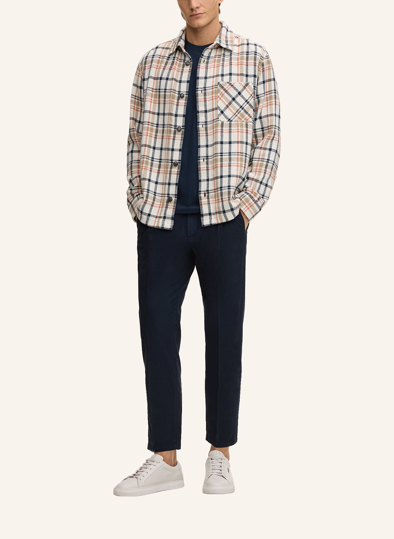 JOOP! JEANS Chino Loose Fit: DUNKELBLAU