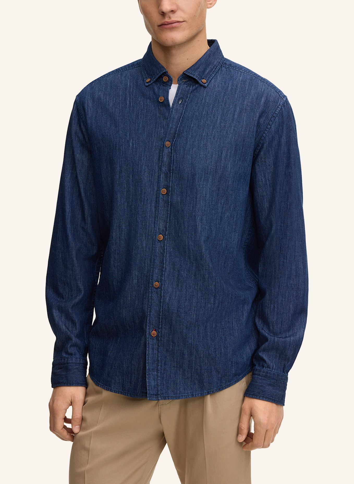 JOOP! JEANS Jeanshemd Regular Fit: DUNKELBLAU