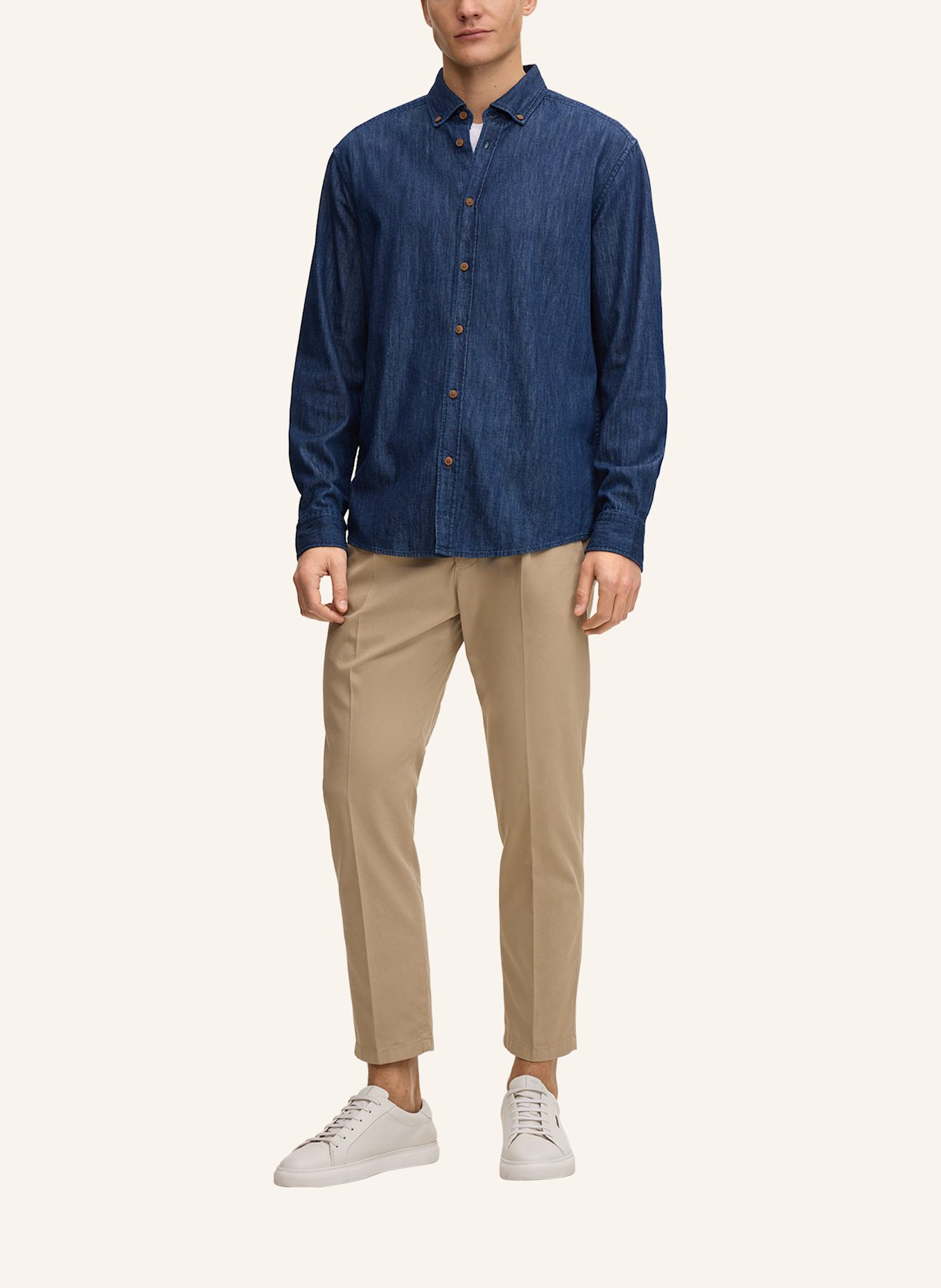 JOOP! JEANS Jeanshemd Regular Fit: DUNKELBLAU