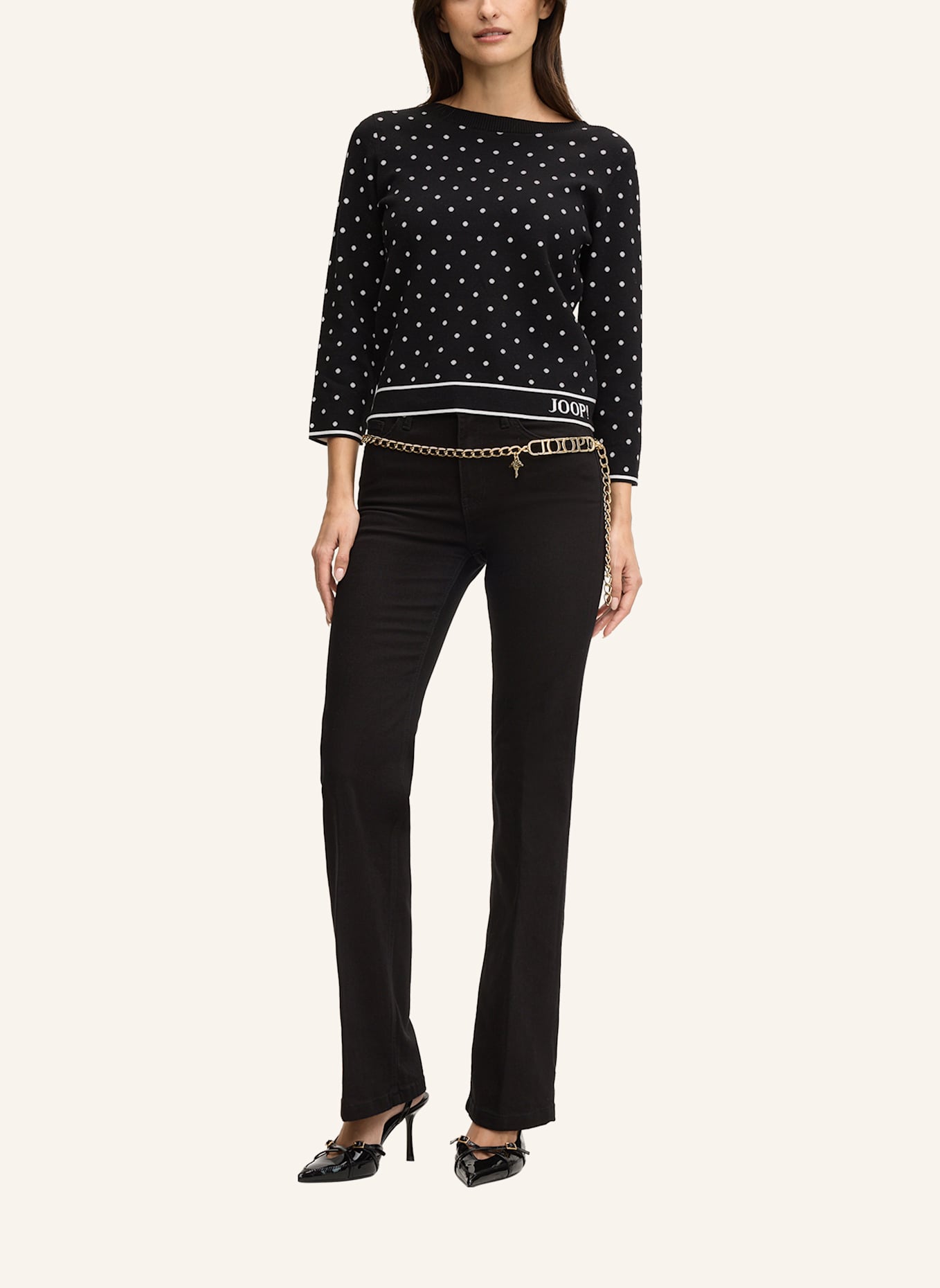 JOOP! Pullover: SCHWARZ/ WEISS