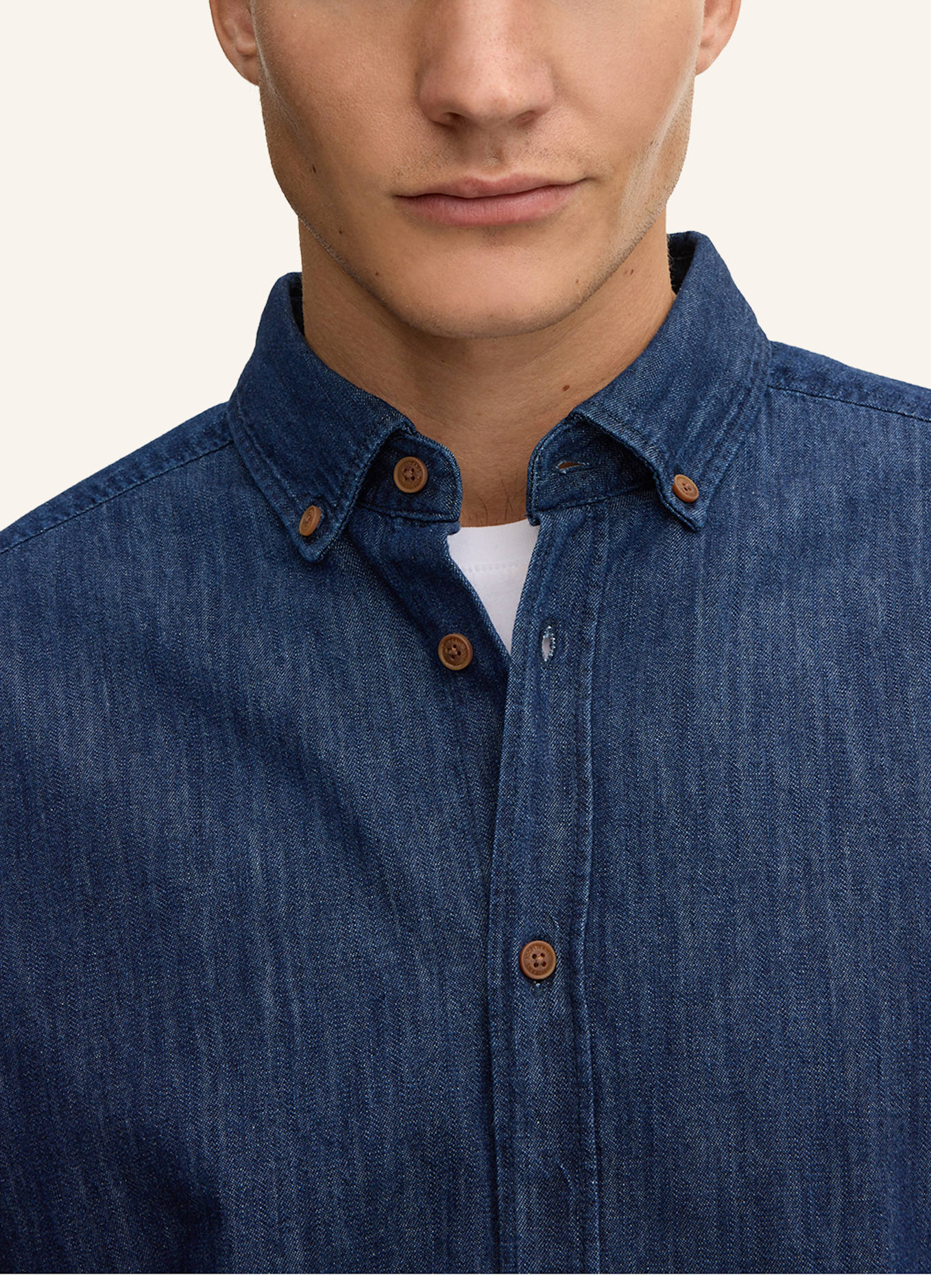 JOOP! JEANS Jeanshemd Regular Fit: DUNKELBLAU