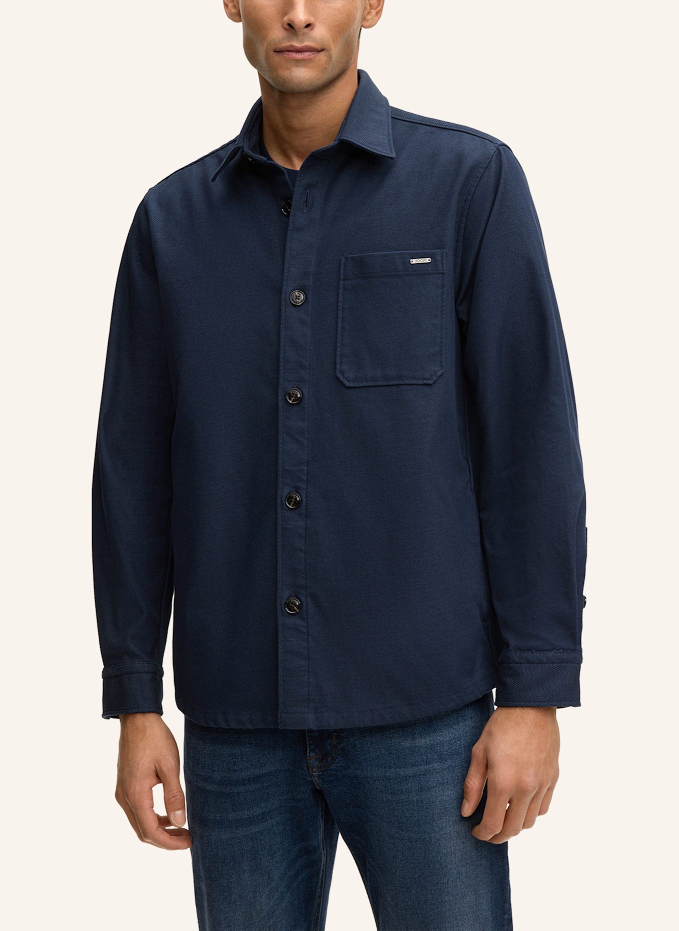 JOOP! Overshirt Regular Fit: DUNKELBLAU