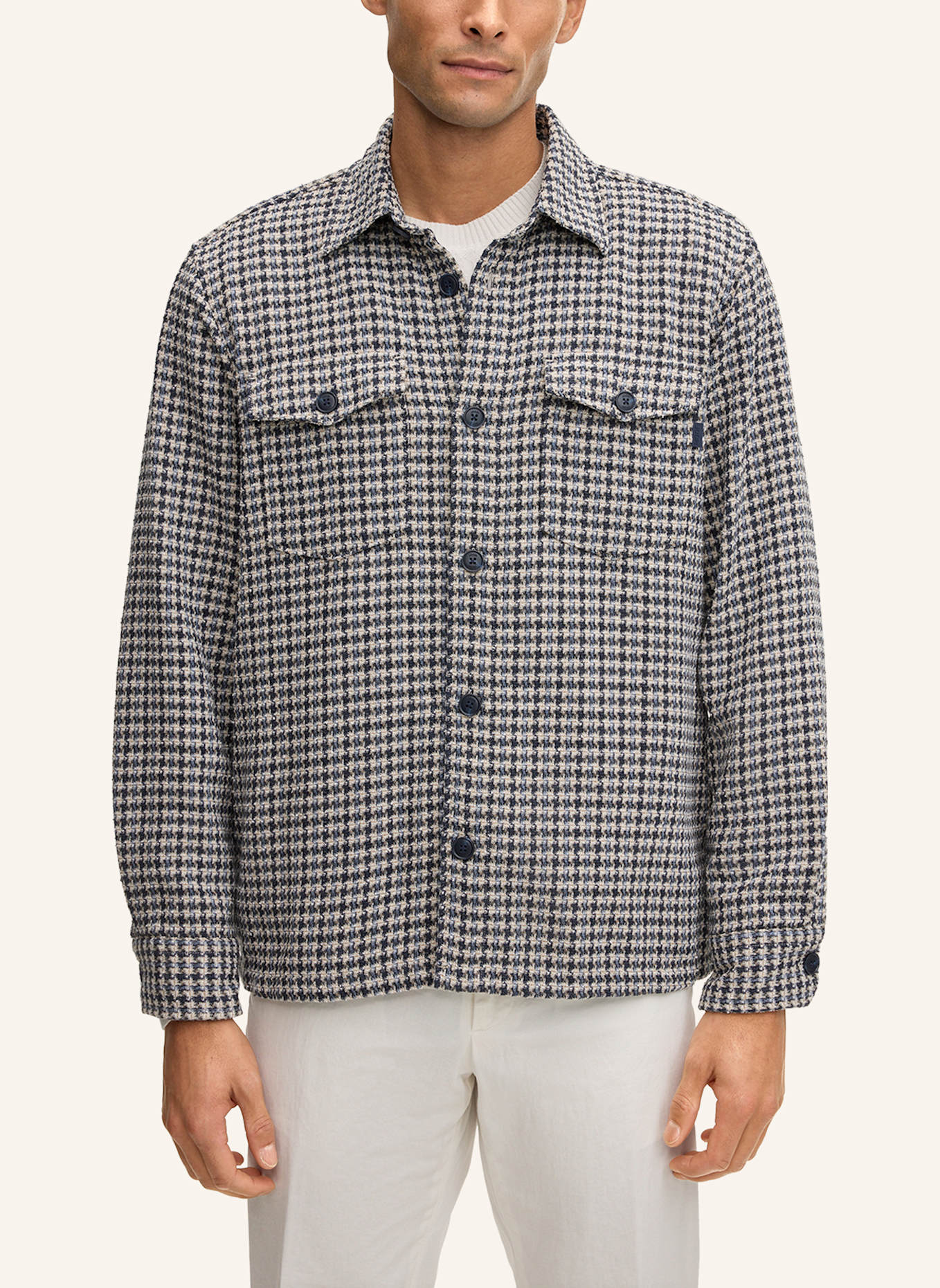 JOOP! Overshirt Regular Fit: DUNKELBLAU