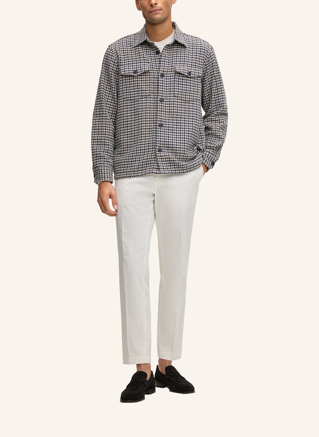 JOOP! Overshirt Regular Fit: DUNKELBLAU