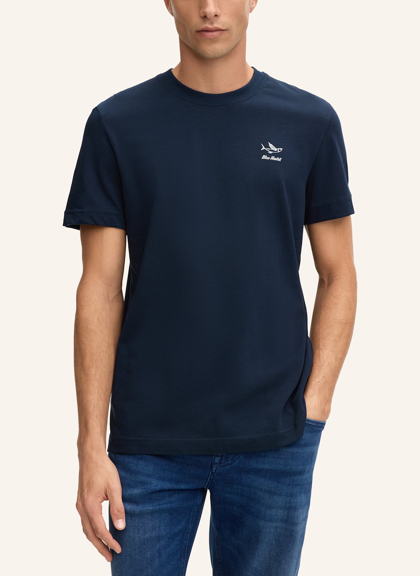 JOOP! JEANS T-Shirt AUKAI: DUNKELBLAU