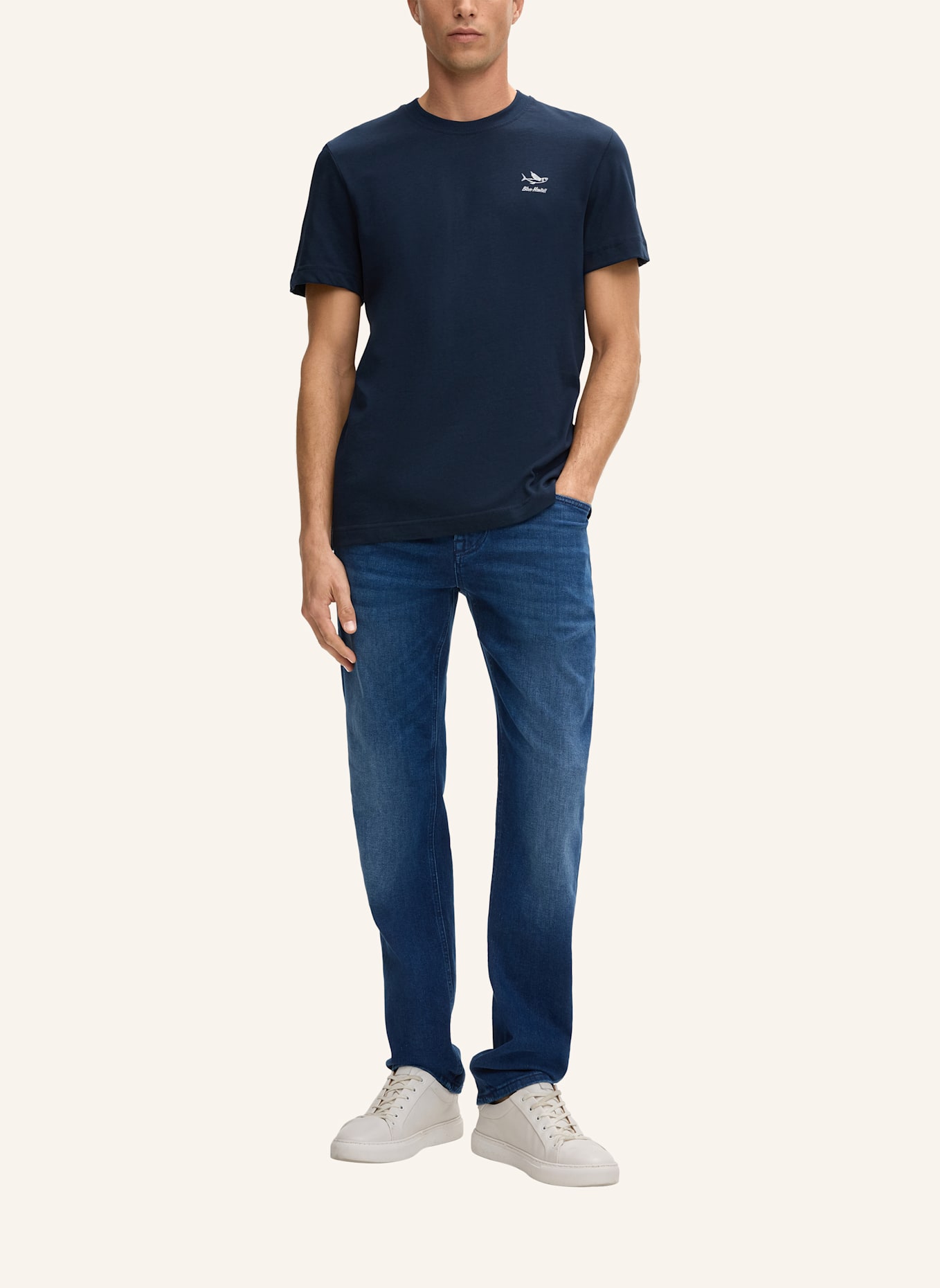 JOOP! JEANS T-Shirt AUKAI: DUNKELBLAU