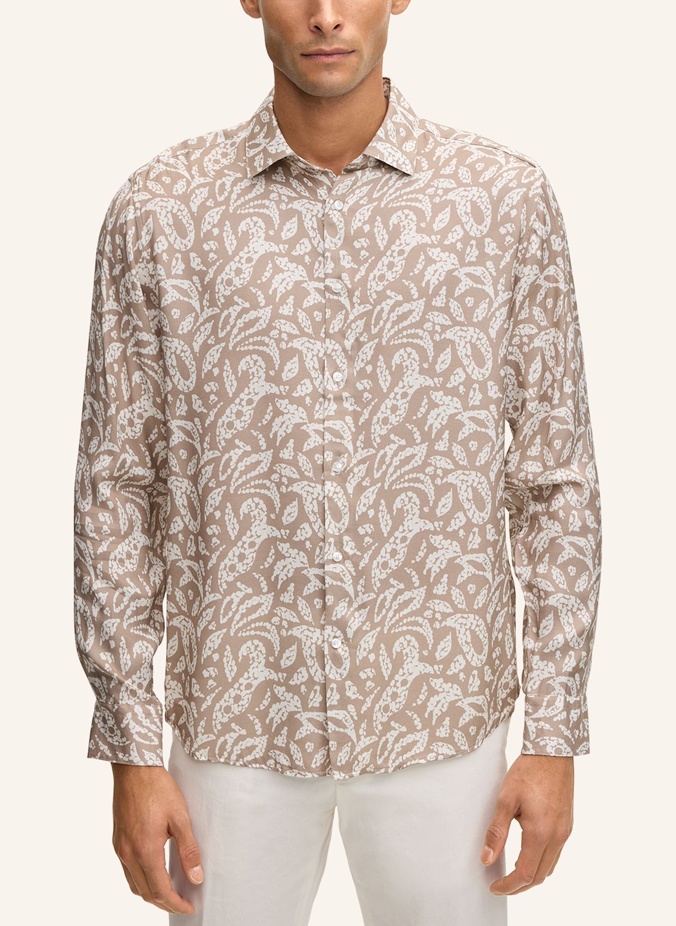 JOOP! Hemd Loose Fit: BEIGE