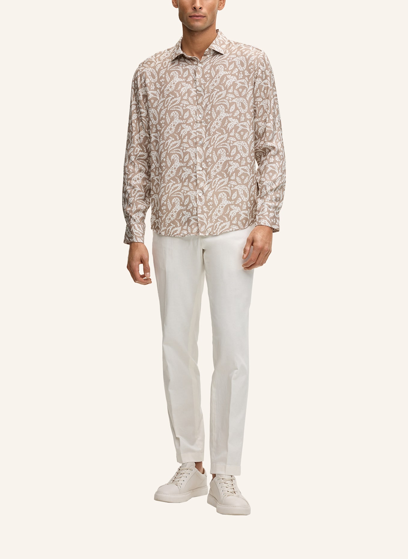 JOOP! Hemd Loose Fit: BEIGE