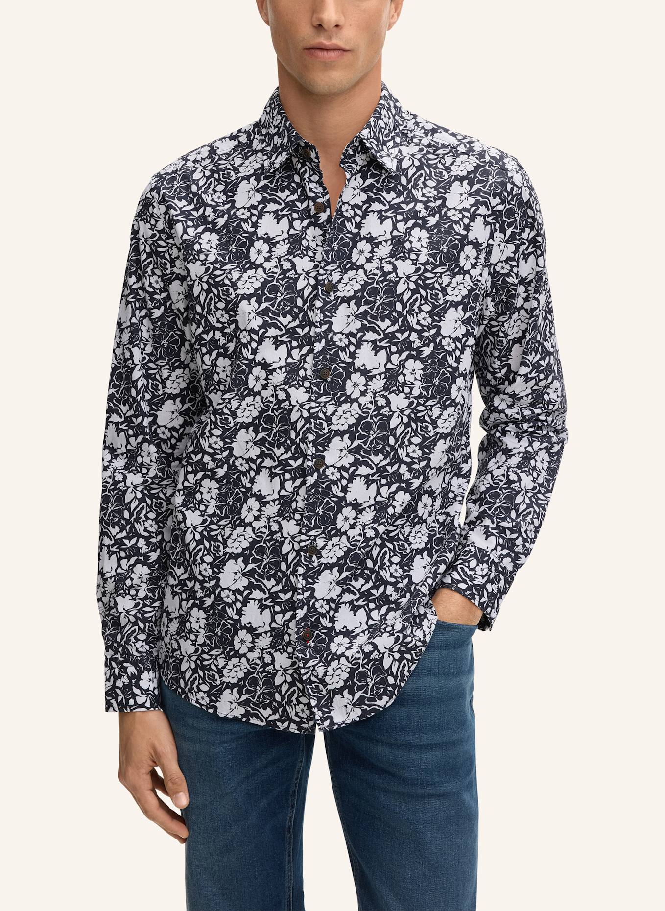 JOOP! JEANS Hemd Regular Fit: DUNKELBLAU