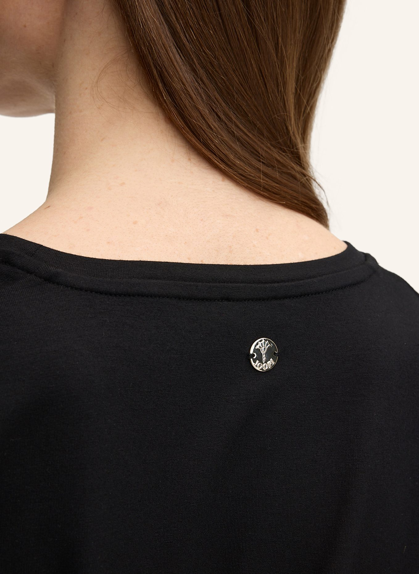 JOOP! Blusenshirt TANCY im Materialmix: SCHWARZ