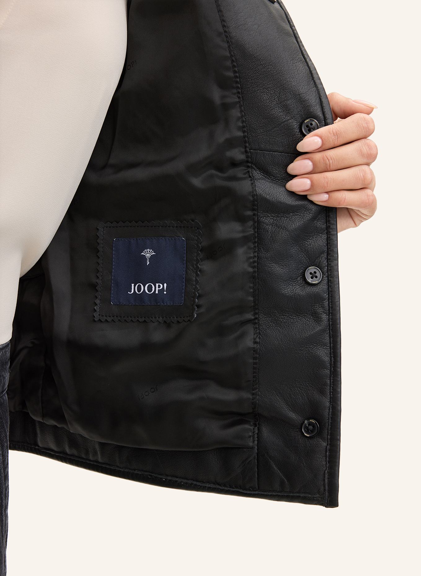 JOOP! Lederjacke: SCHWARZ