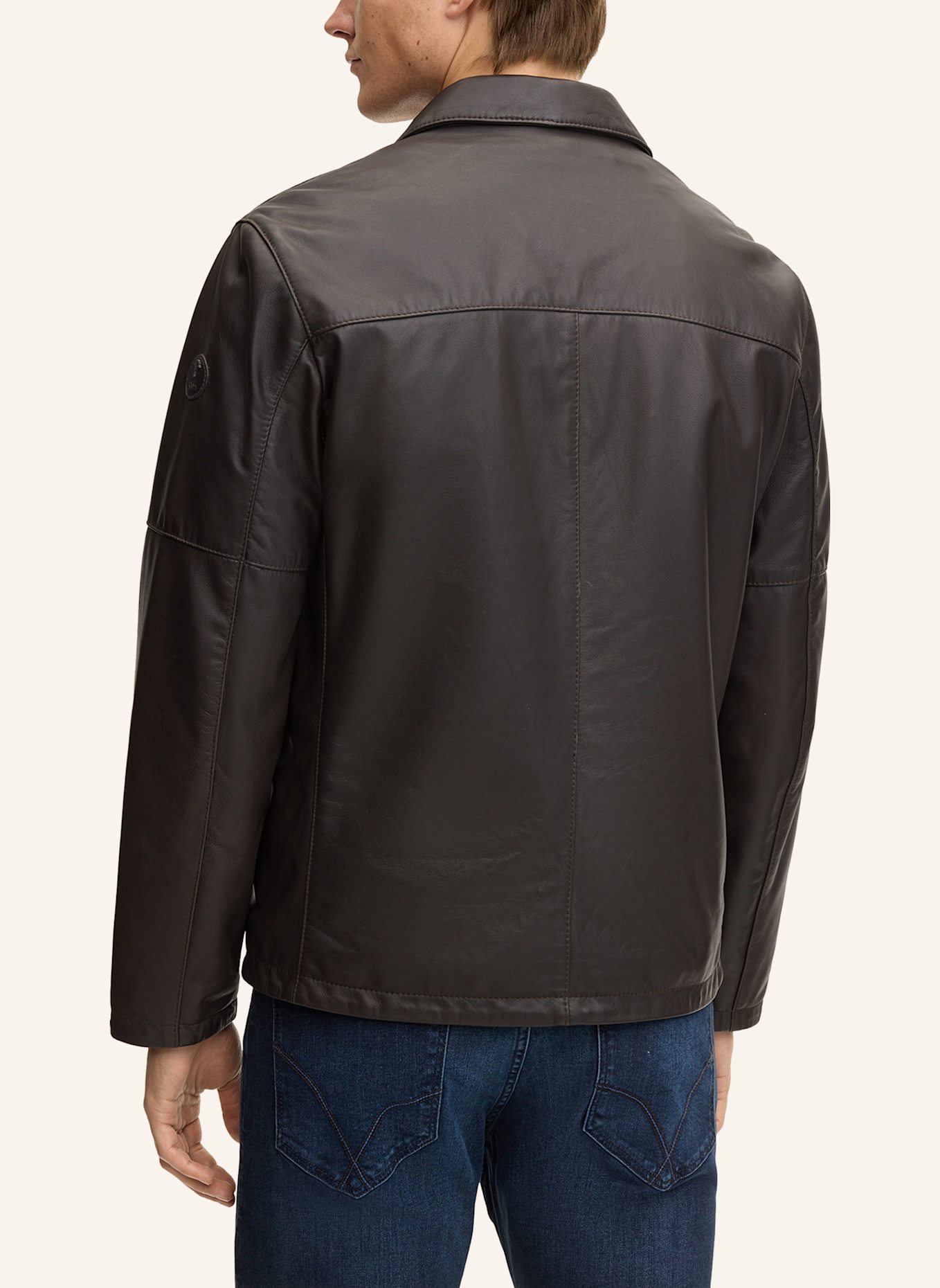 JOOP! Lederjacke: DUNKELBRAUN