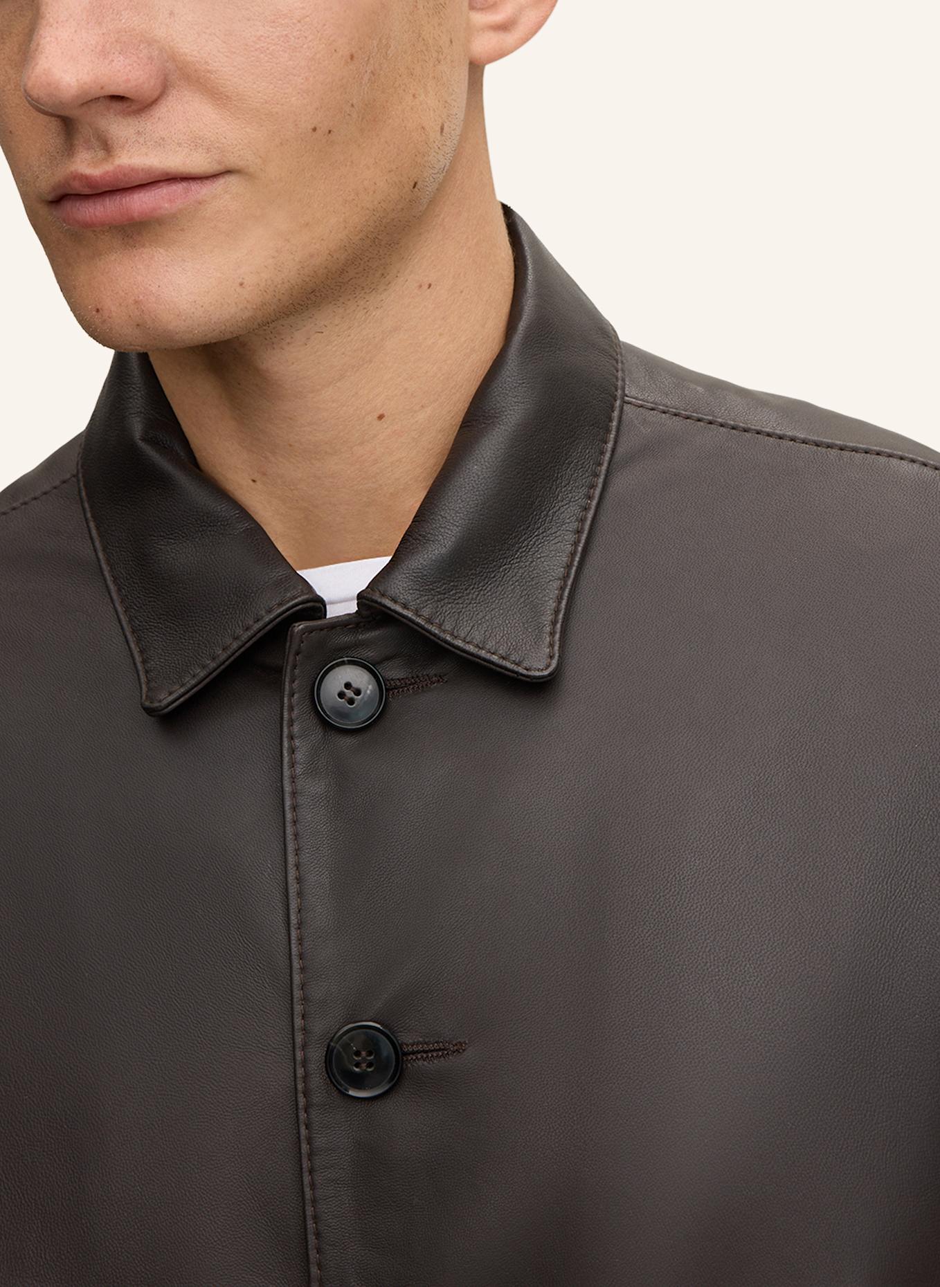 JOOP! Lederjacke: DUNKELBRAUN