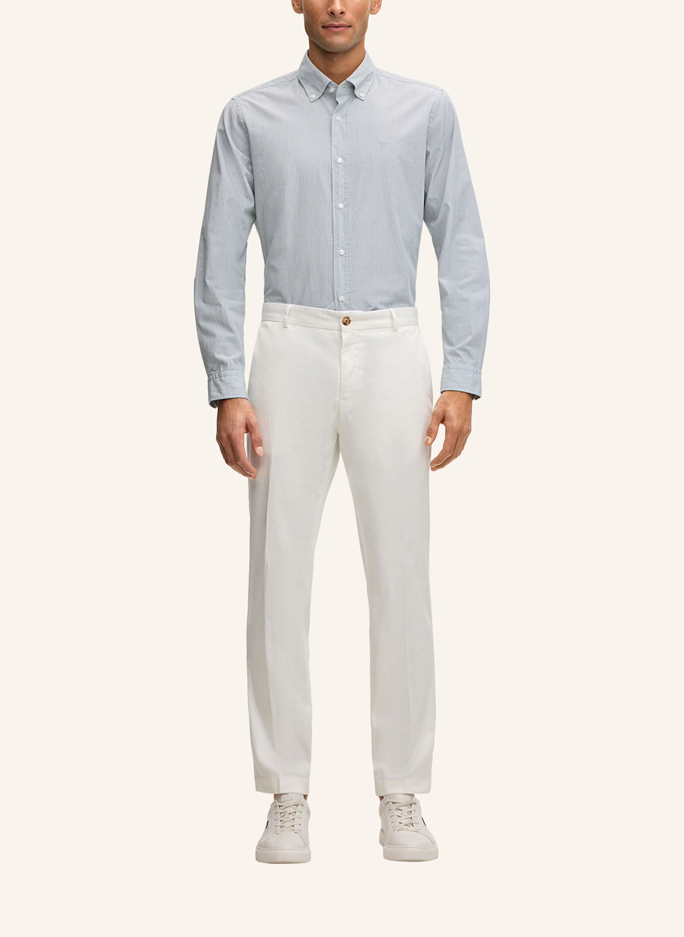 JOOP! Hemd Slim Fit: GRÜN/ WEISS