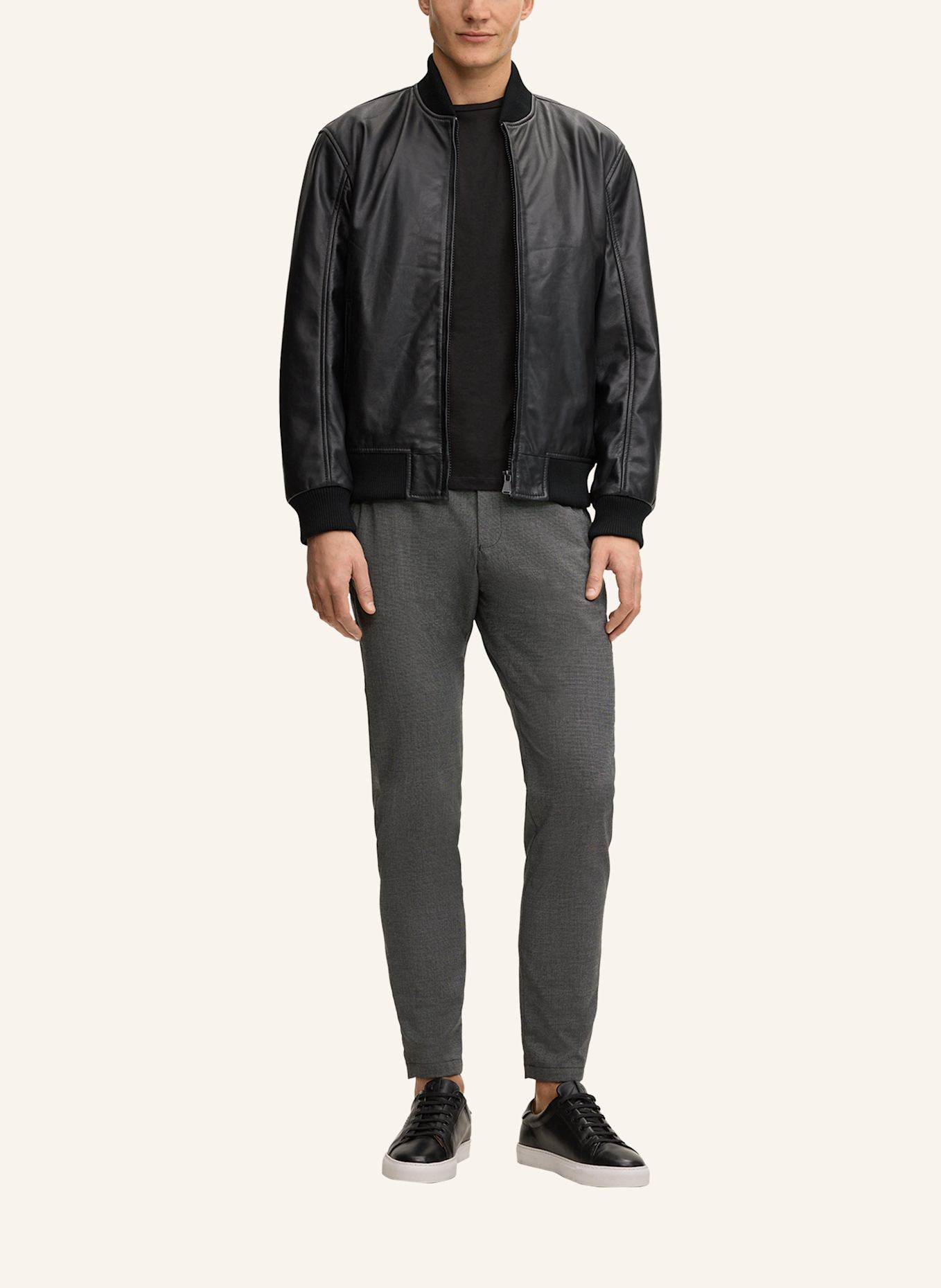 JOOP! JEANS Lederjacke: SCHWARZ