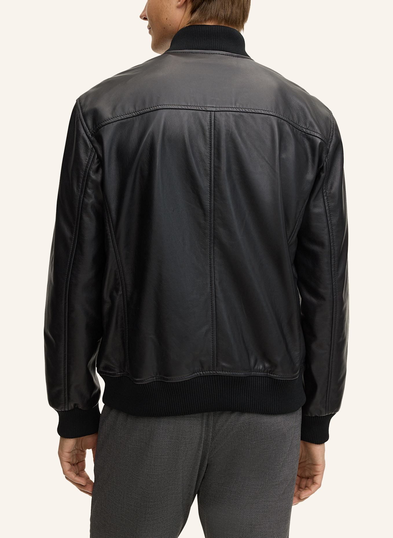 JOOP! JEANS Lederjacke: SCHWARZ