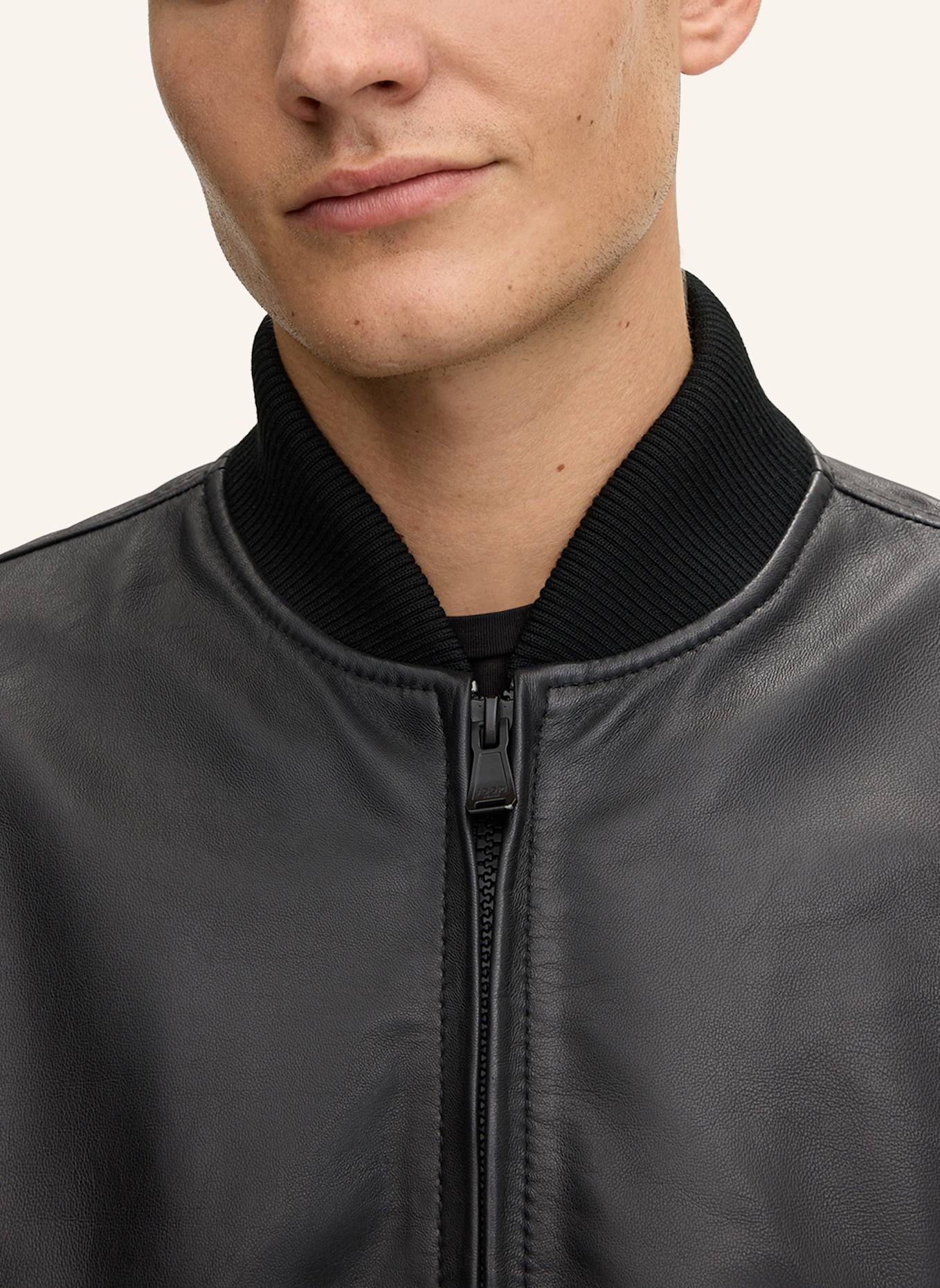 JOOP! JEANS Lederjacke: SCHWARZ