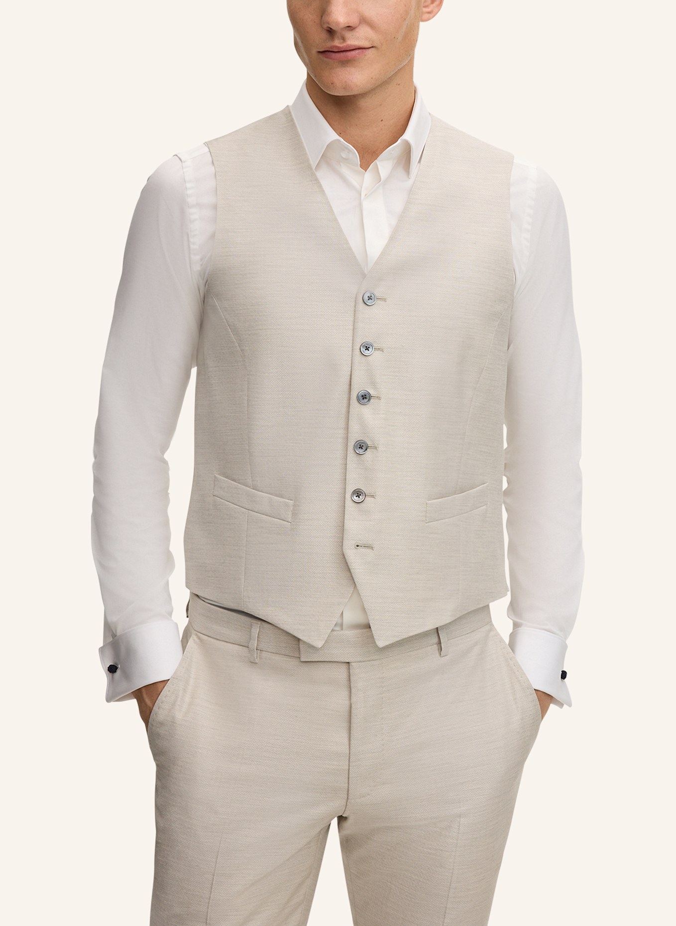 JOOP! Weste Regular Fit: BEIGE