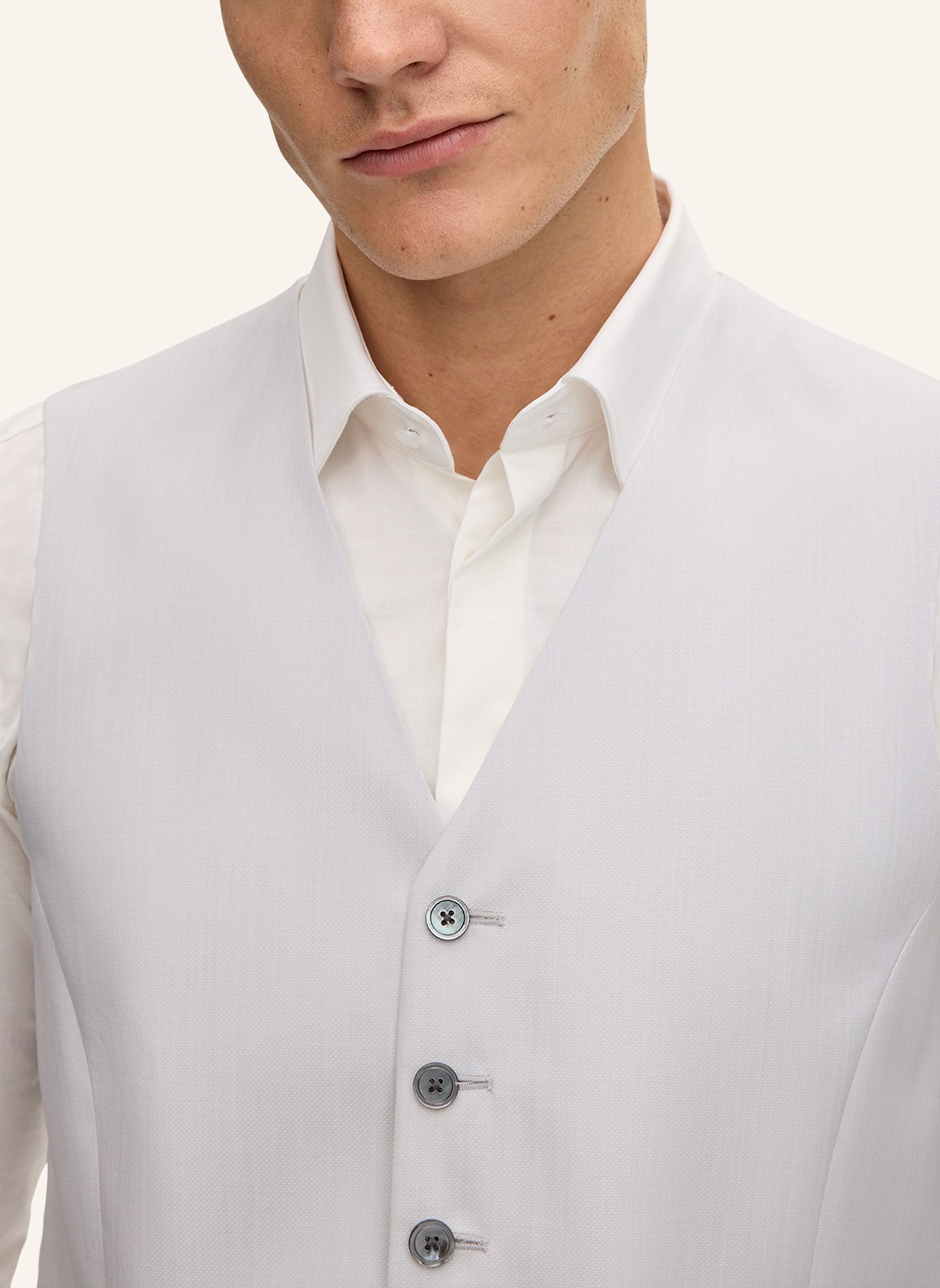 JOOP! Weste Regular Fit: HELLGRAU