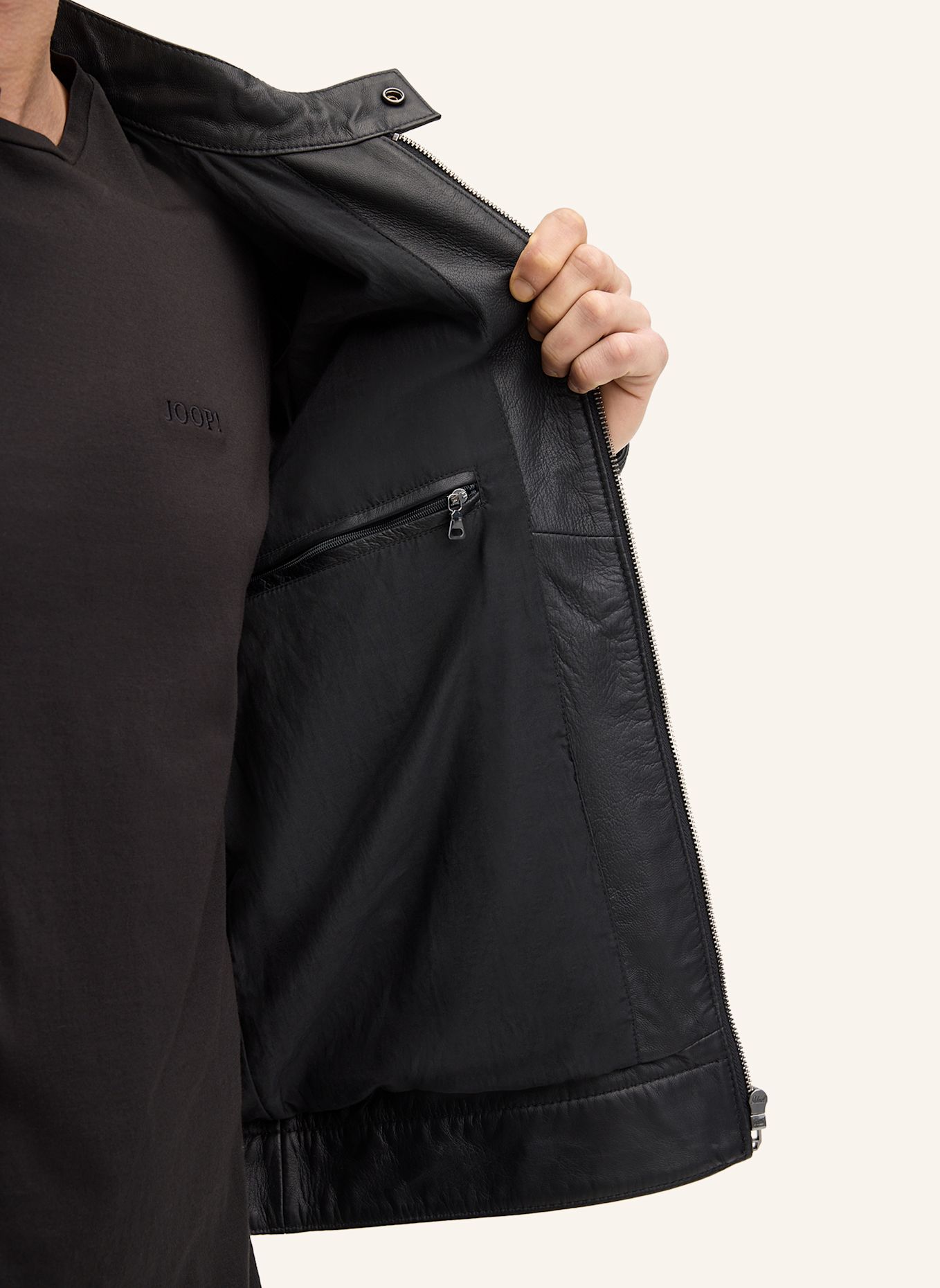 JOOP! Lederjacke: SCHWARZ