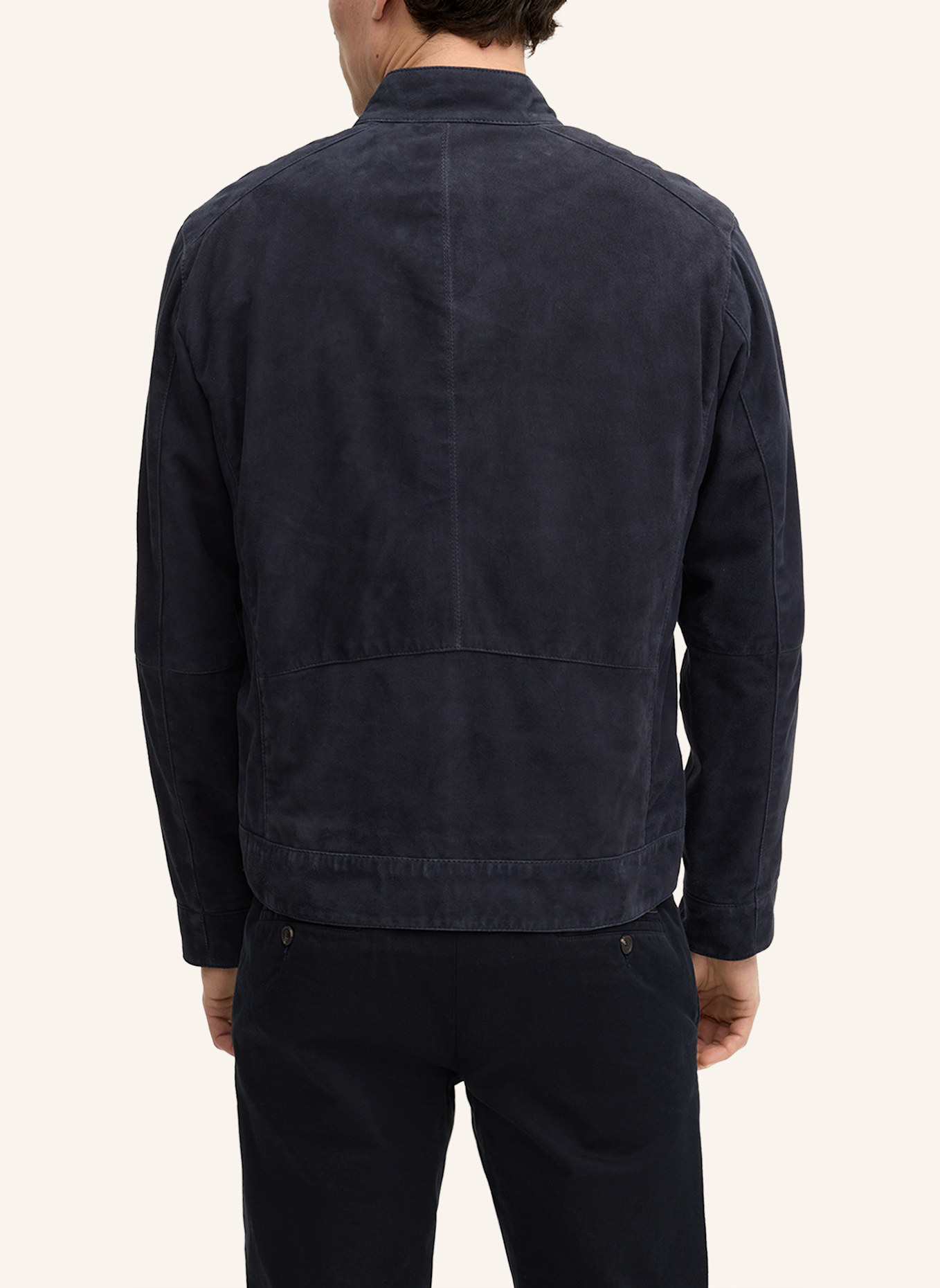 JOOP! Lederjacke: DUNKELBLAU