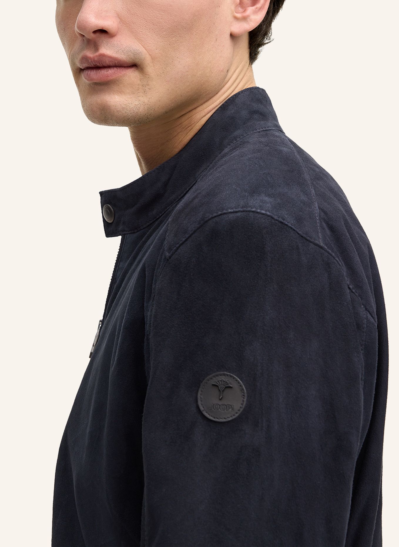 JOOP! Lederjacke: DUNKELBLAU