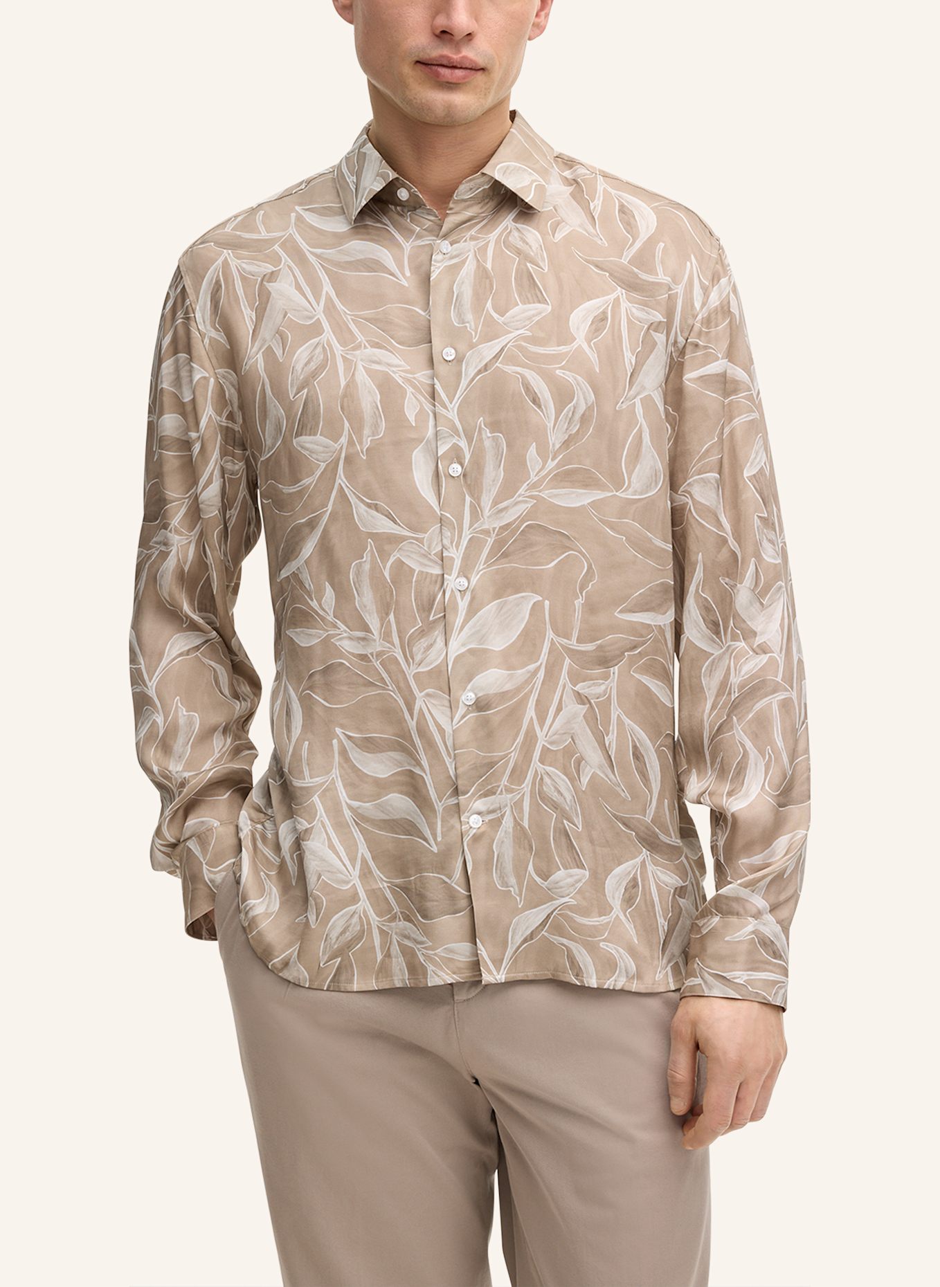 JOOP! Hemd Loose Fit: BEIGE