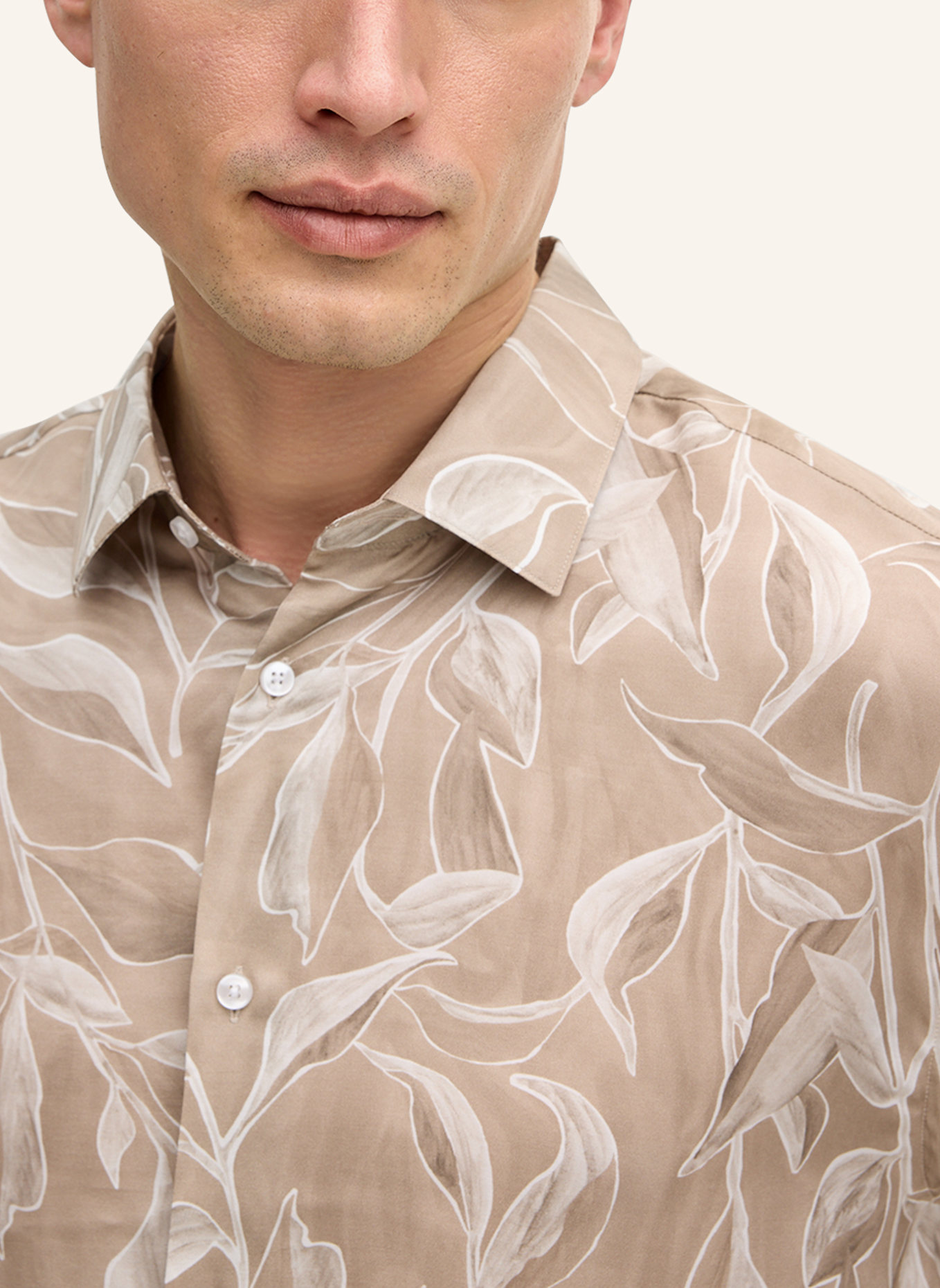 JOOP! Hemd Loose Fit: BEIGE