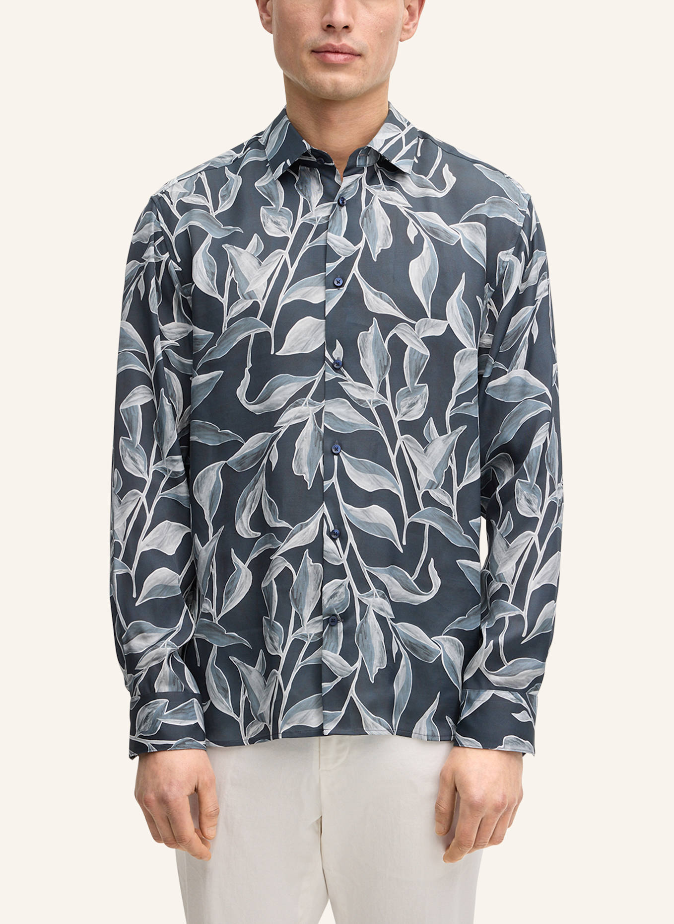 JOOP! Hemd Loose Fit: DUNKELBLAU