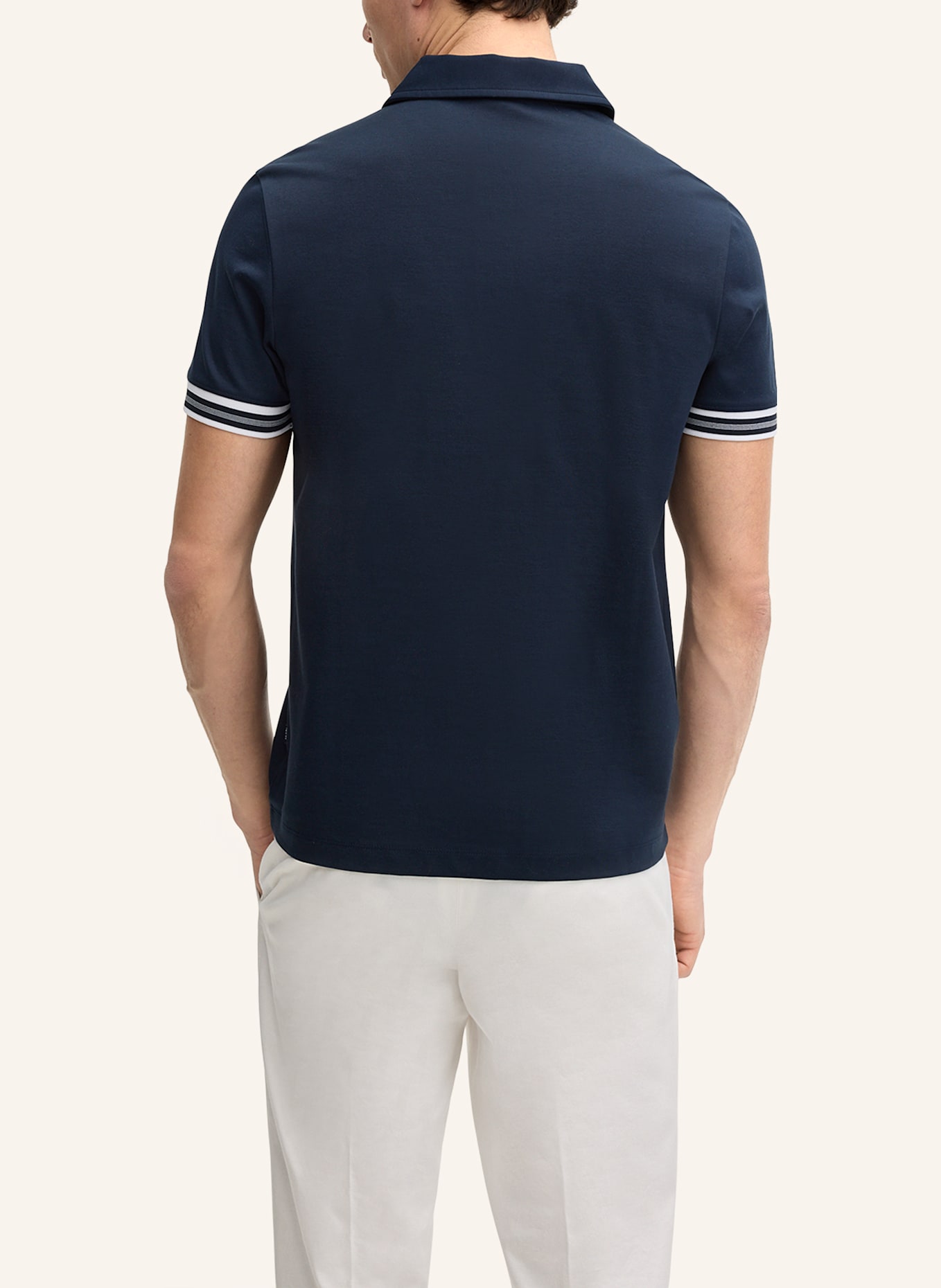 JOOP! Zip-Poloshirt: DUNKELBLAU