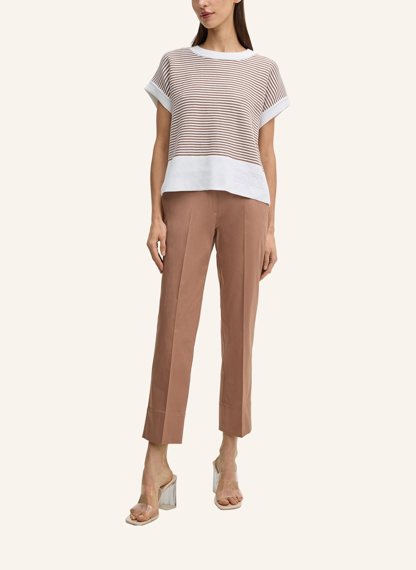 JOOP! Strickshirt KIPE: HELLBRAUN