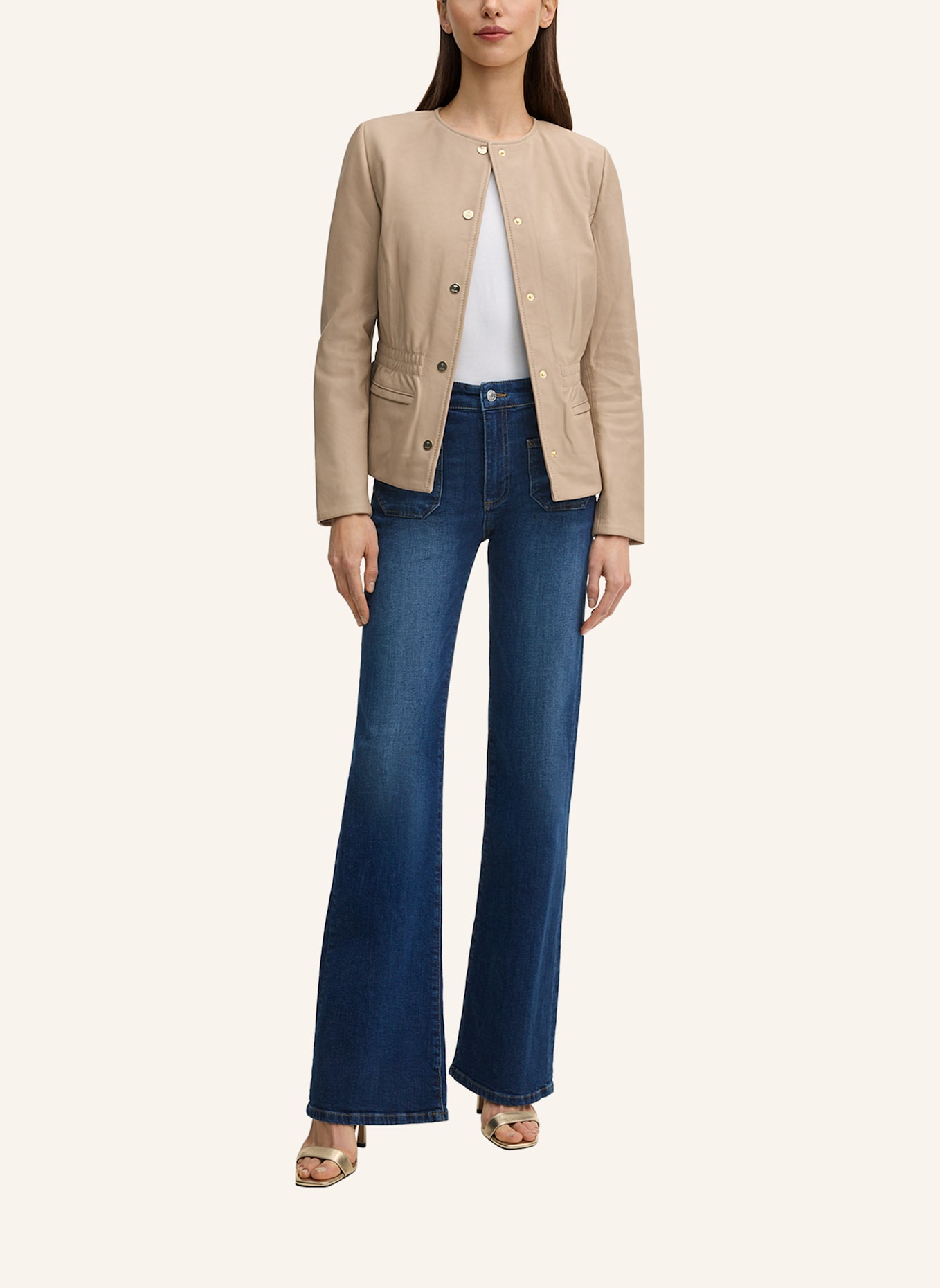 JOOP! Lederjacke: BEIGE
