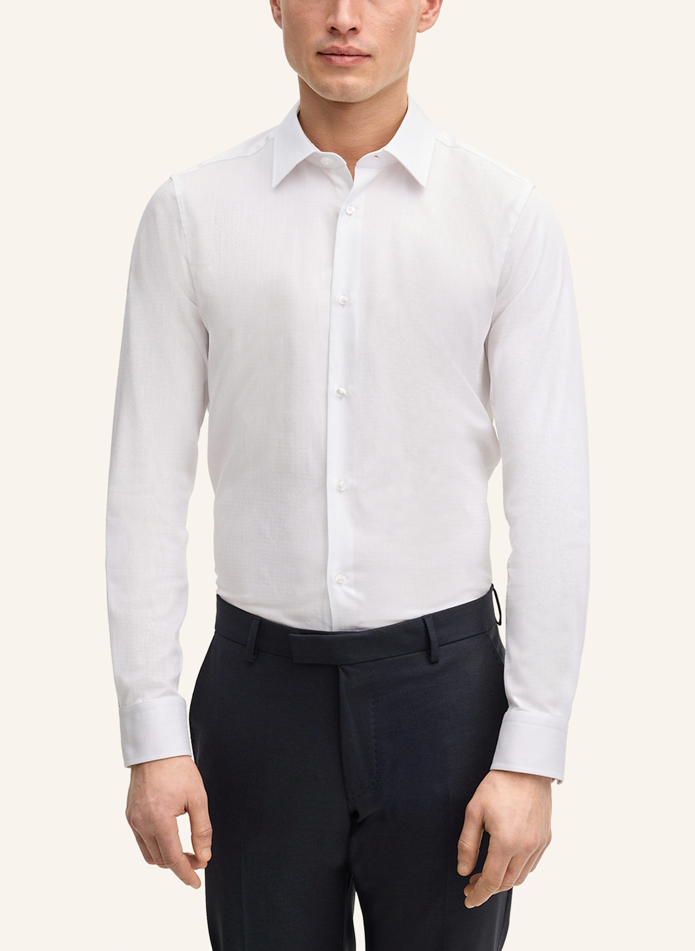 JOOP! Hemd Slim Fit: WEISS