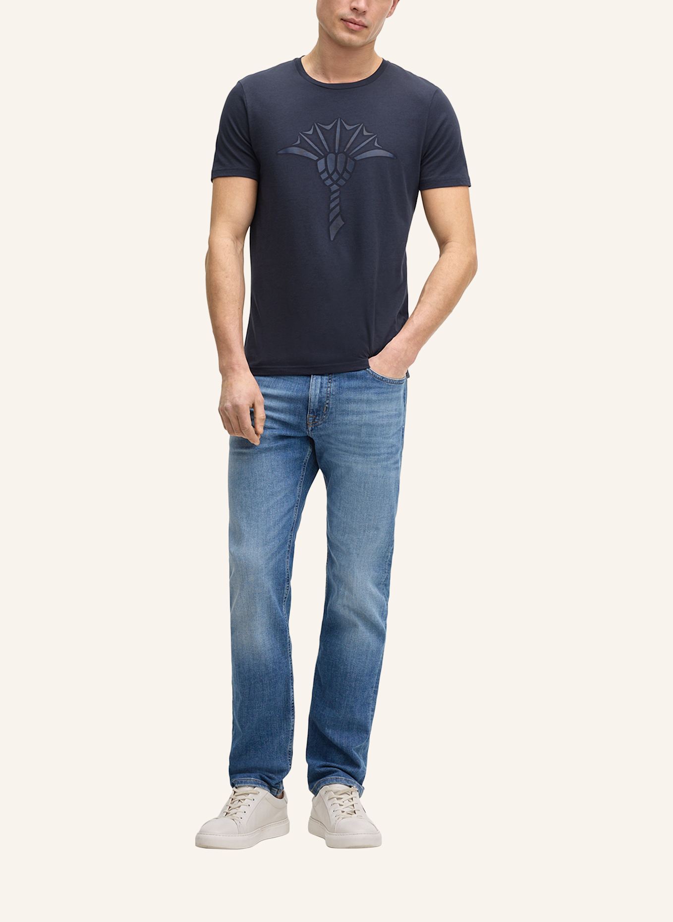 JOOP! T-Shirt: DUNKELBLAU