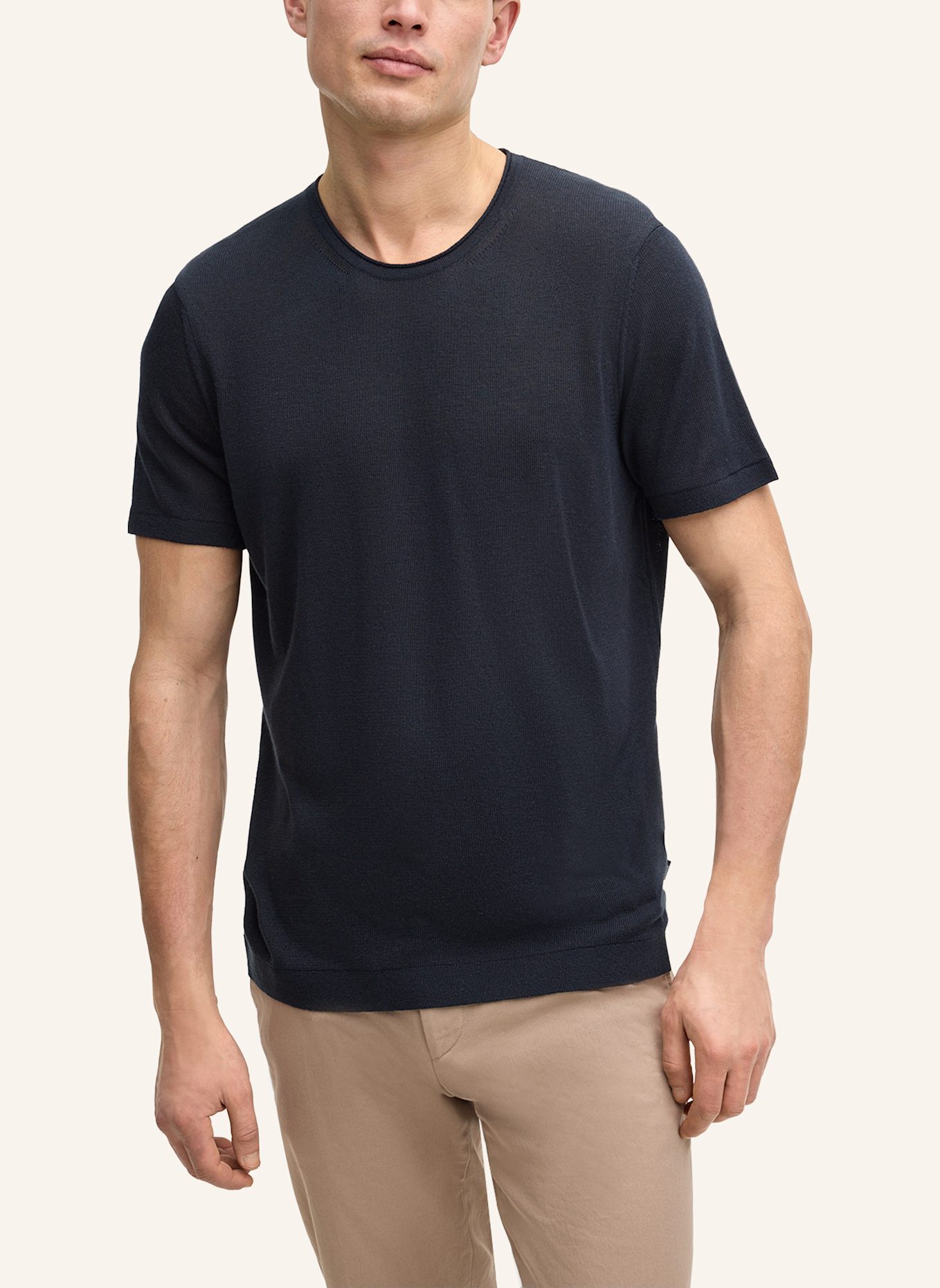 JOOP! Strickshirt: DUNKELBLAU