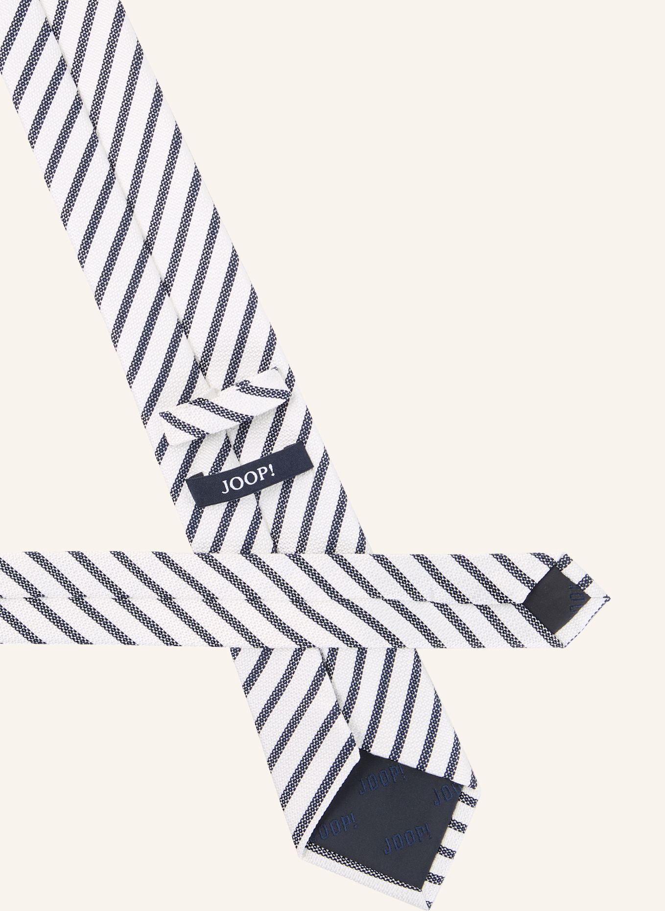 JOOP! Krawatte: DUNKELBLAU/ WEISS