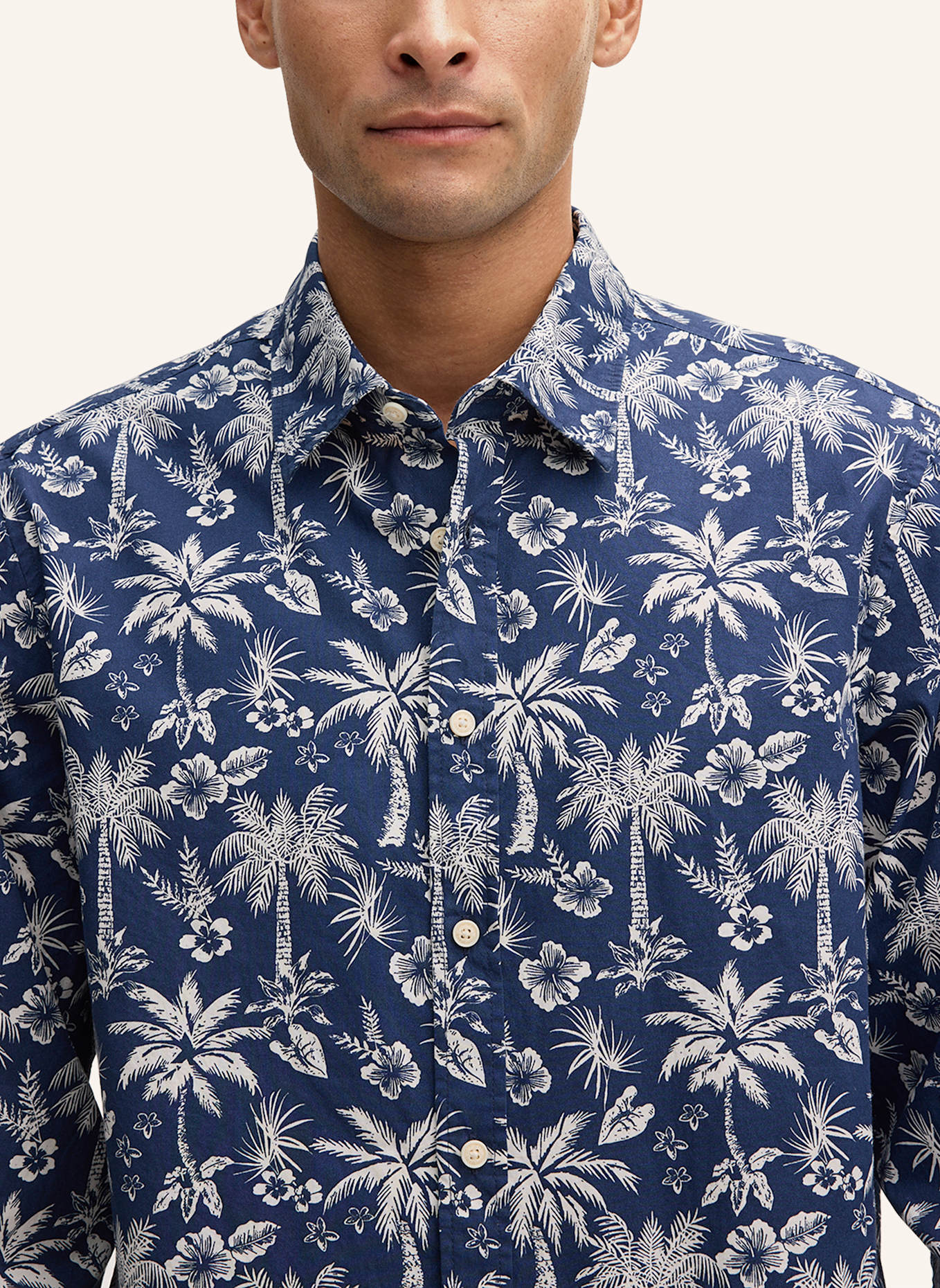 JOOP! JEANS Hemd Regular Fit: DUNKELBLAU