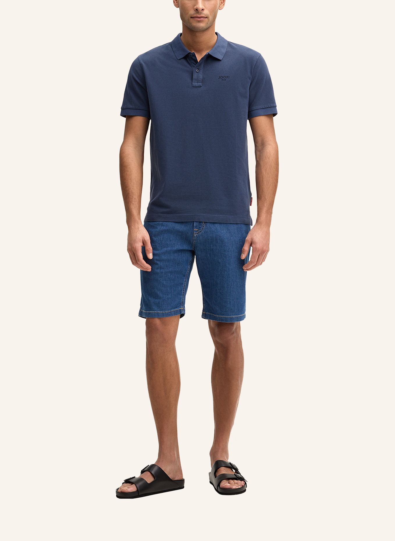 JOOP! JEANS Piqué-Poloshirt AMBROSIAN: DUNKELBLAU