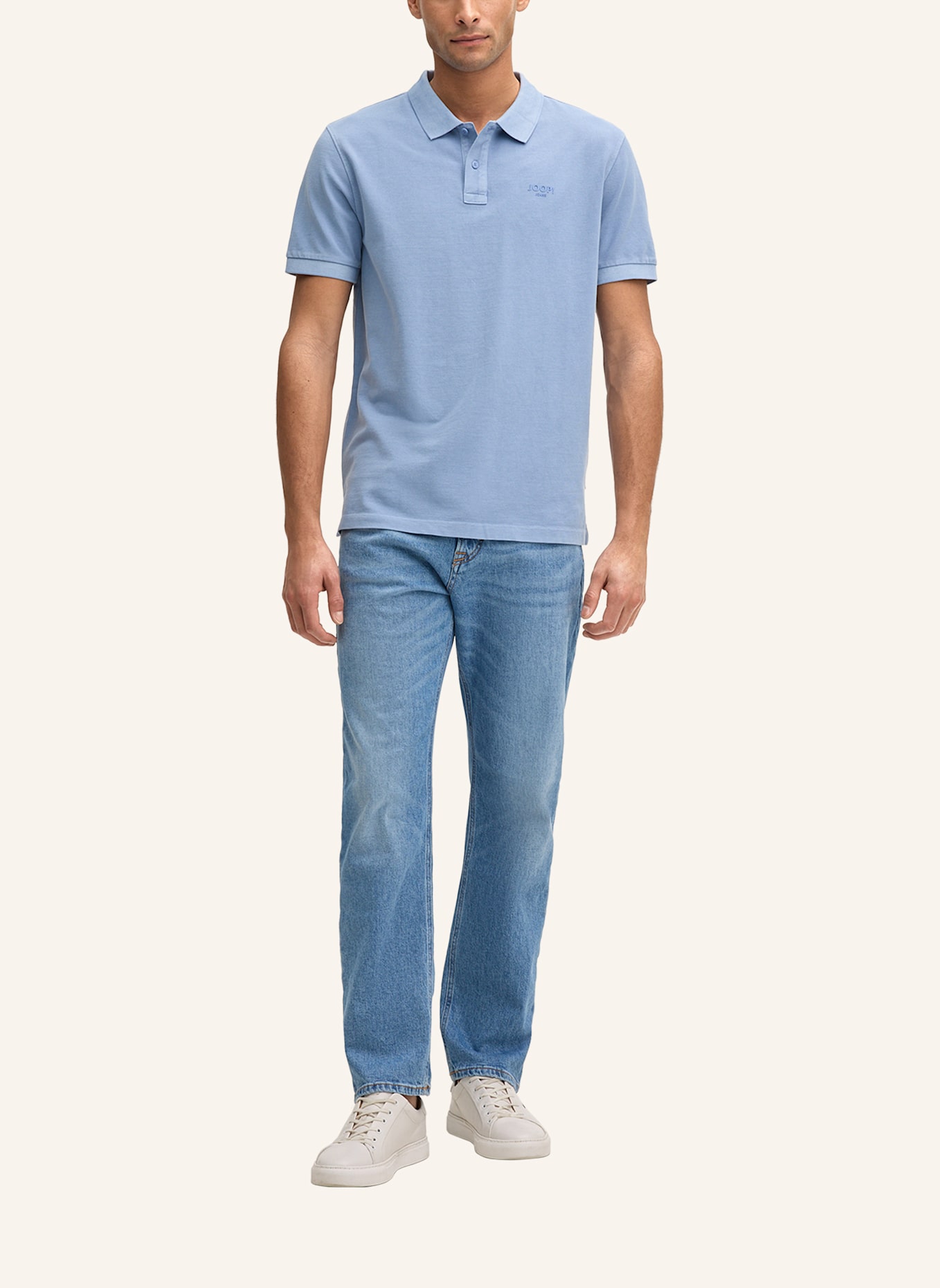 JOOP! JEANS Piqué-Poloshirt AMBROSIAN: HELLBLAU