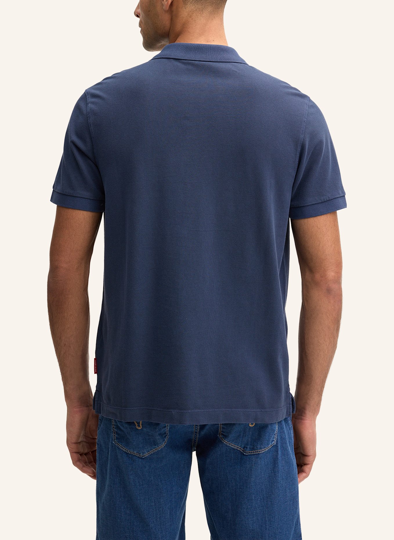 JOOP! JEANS Piqué-Poloshirt AMBROSIAN: DUNKELBLAU