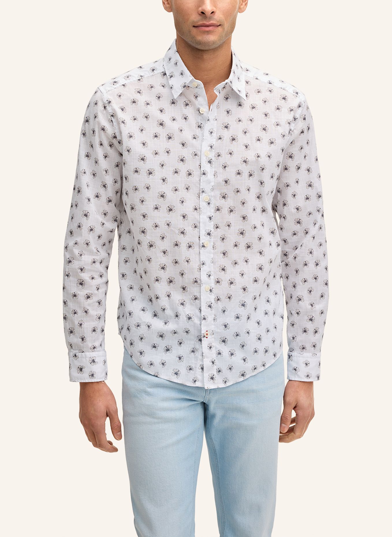 JOOP! JEANS Hemd Regular Fit: WEISS