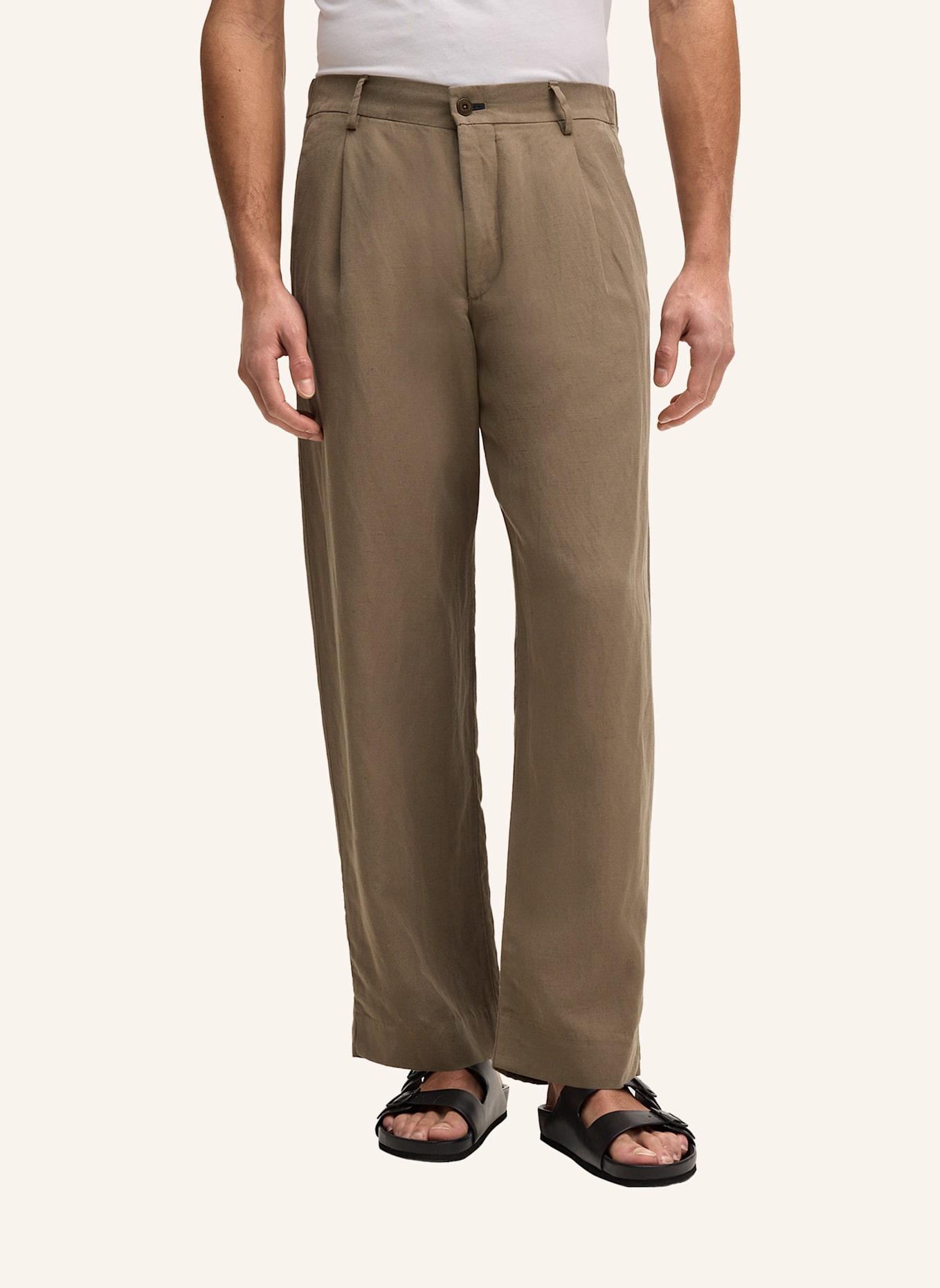 JOOP! JEANS Bundfaltenhose Regular Fit: KHAKI