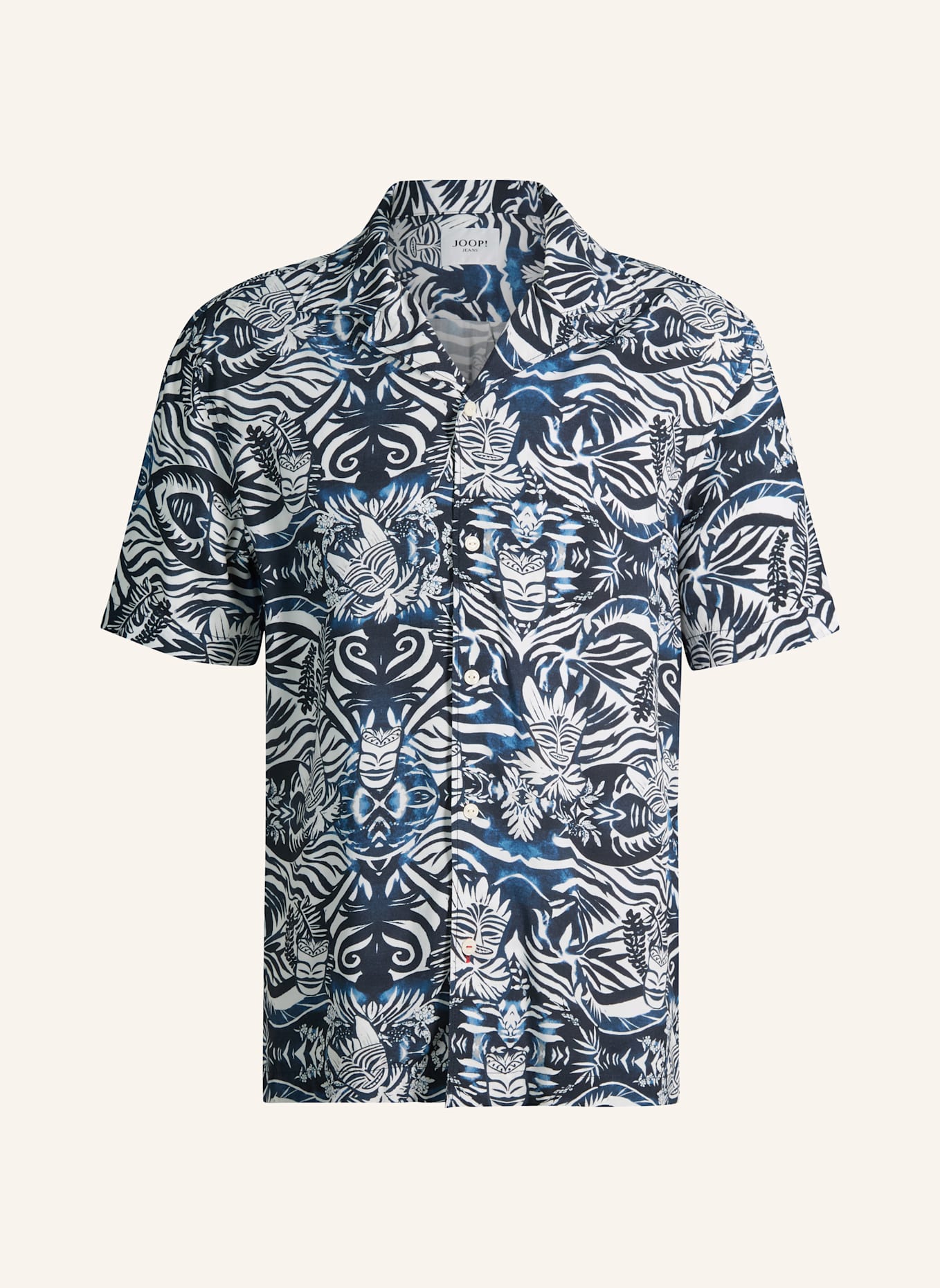 JOOP! JEANS Kurzarm-Hemd Regular Fit: BLAU
