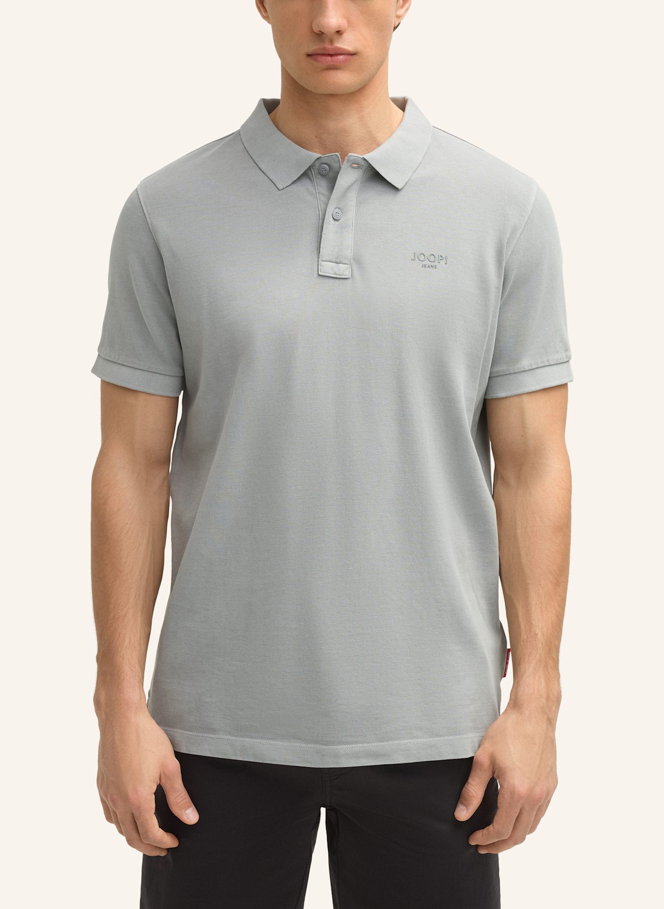 JOOP! JEANS Piqué-Poloshirt AMBROSIAN: HELLGRAU