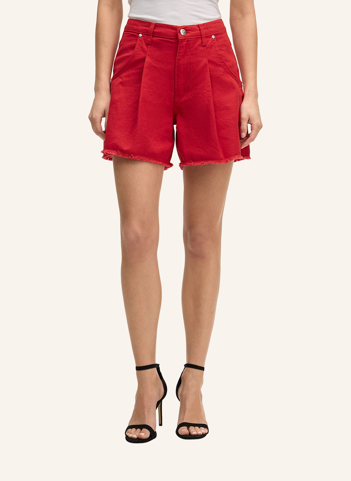JOOP! JEANS Jeans-Shorts: ROT