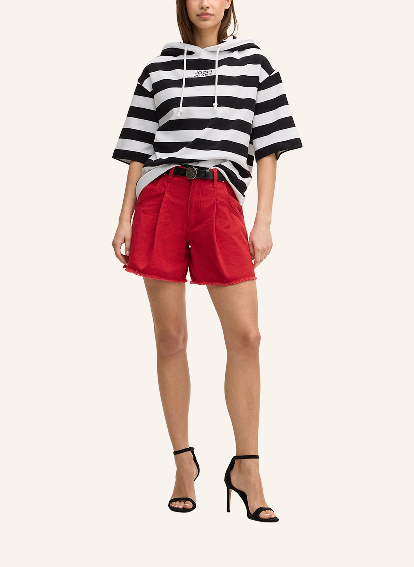 JOOP! JEANS Jeans-Shorts: ROT