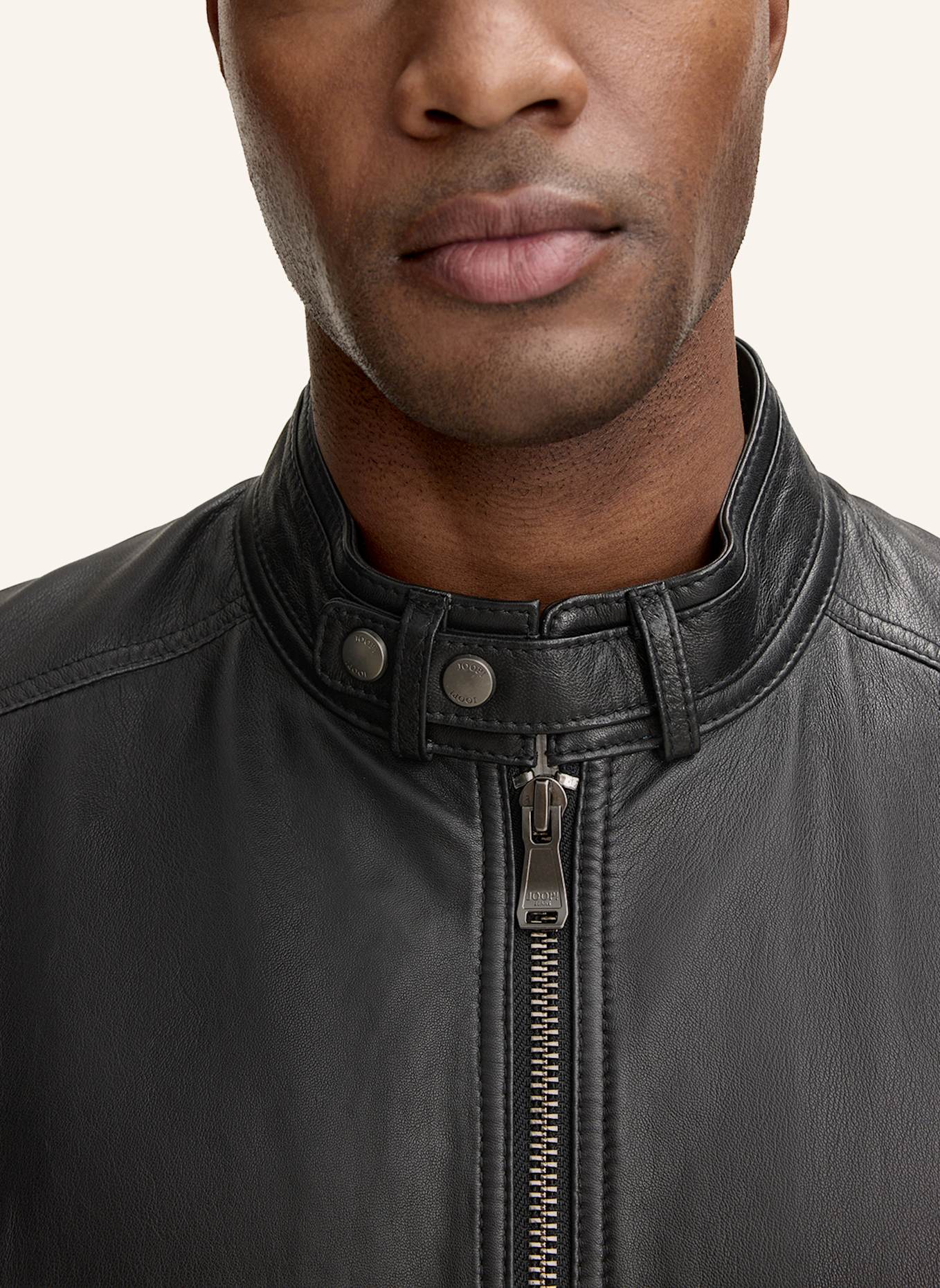 JOOP! JEANS Lederjacke: SCHWARZ